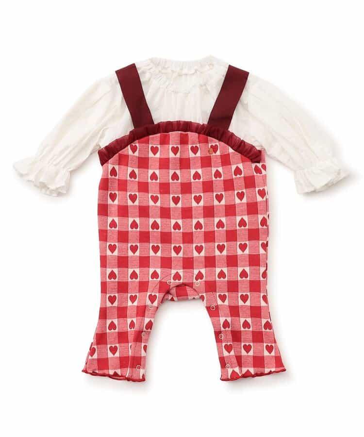 提花假兩件連體衣