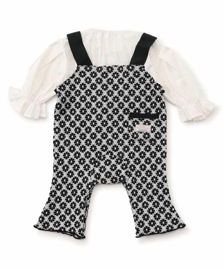 提花假兩件連體衣