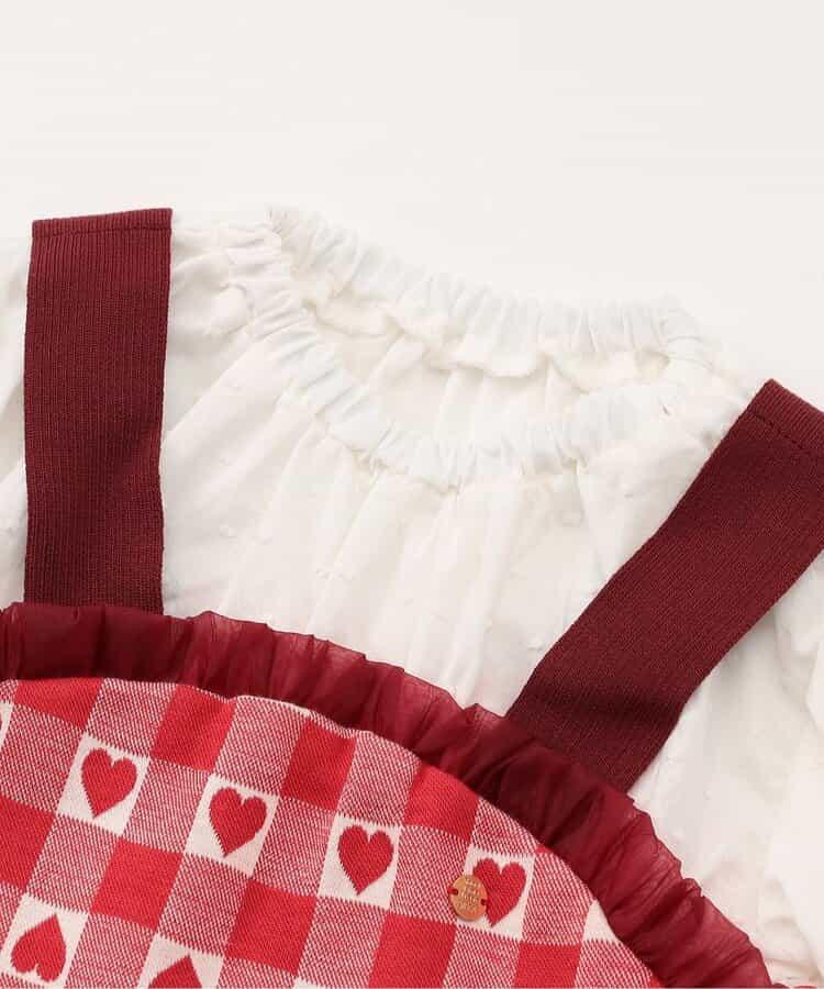 提花假兩件連體衣