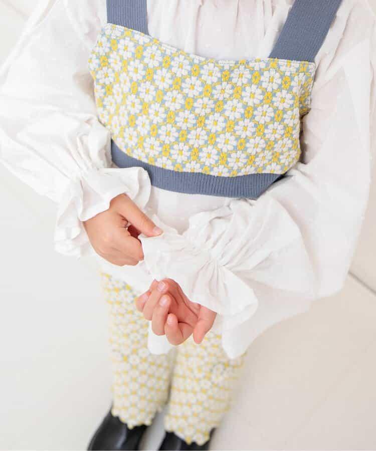 【リンク】提花吊帶背心兩件套長袖T恤