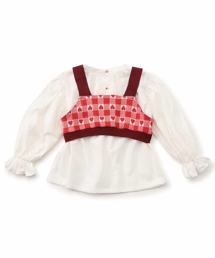 【リンク】提花吊帶背心兩件套長袖T恤