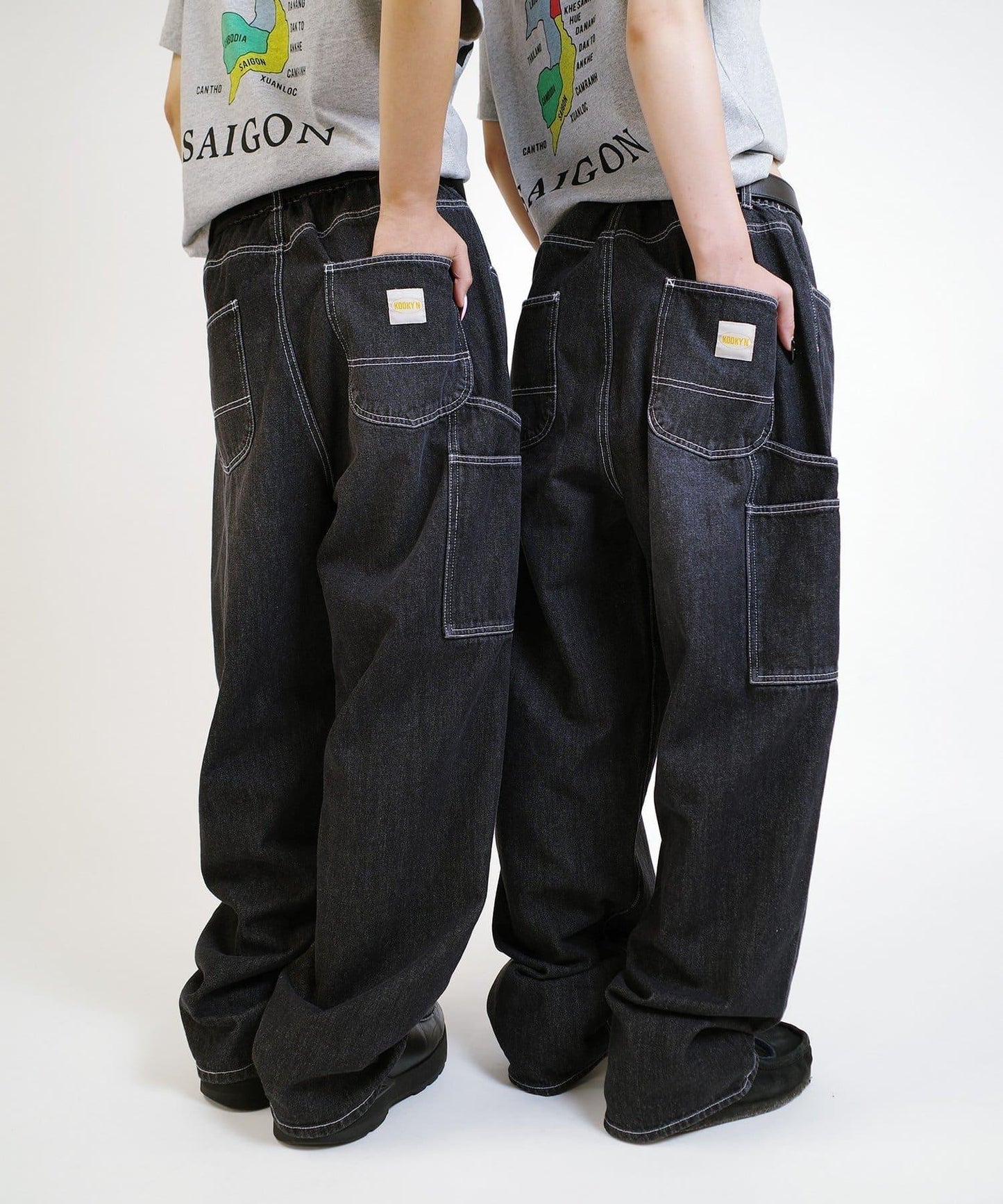 【KOOKYN/クーキー】 工裝牛仔褲