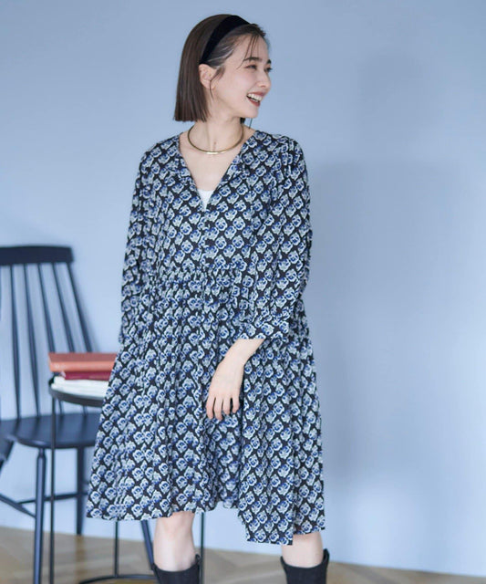 【nane】【India Series】民族風圖案長款上衣