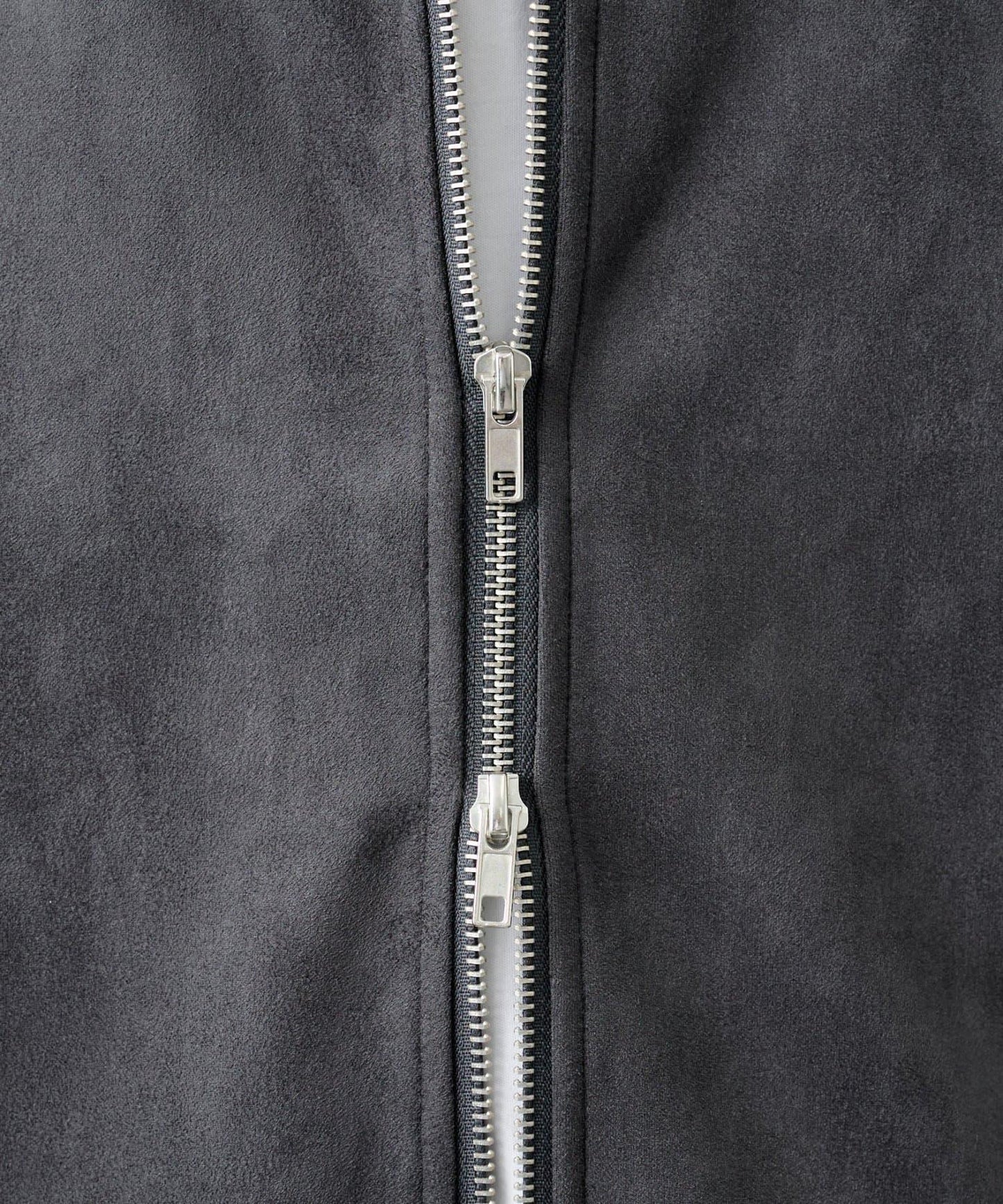 【AW/】合成麂皮雙拉鍊連帽外套