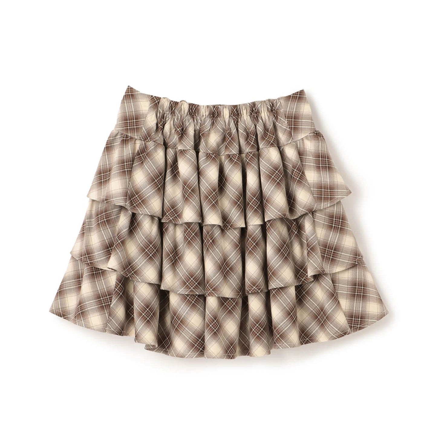 帶心形扣帶分層裙褲