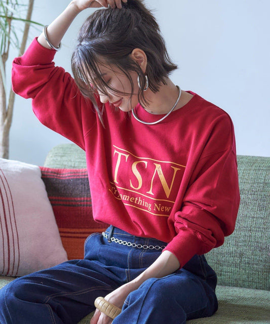 【nane】復古做舊衛衣套頭衫