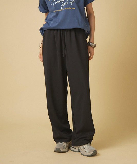 【nane】針織休閒寬鬆長褲