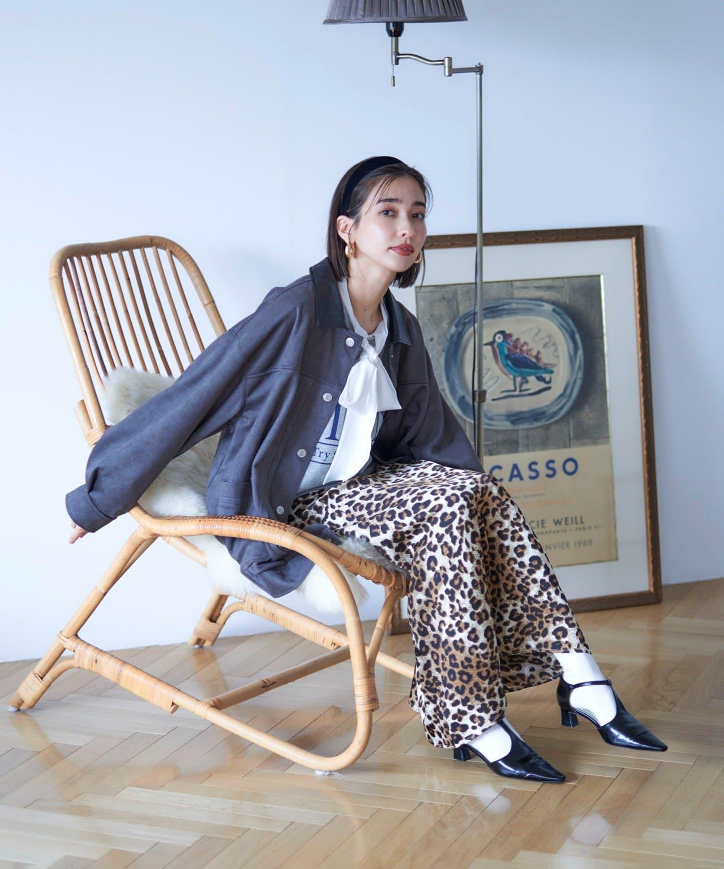 【nane】蝴蝶結領襯衫