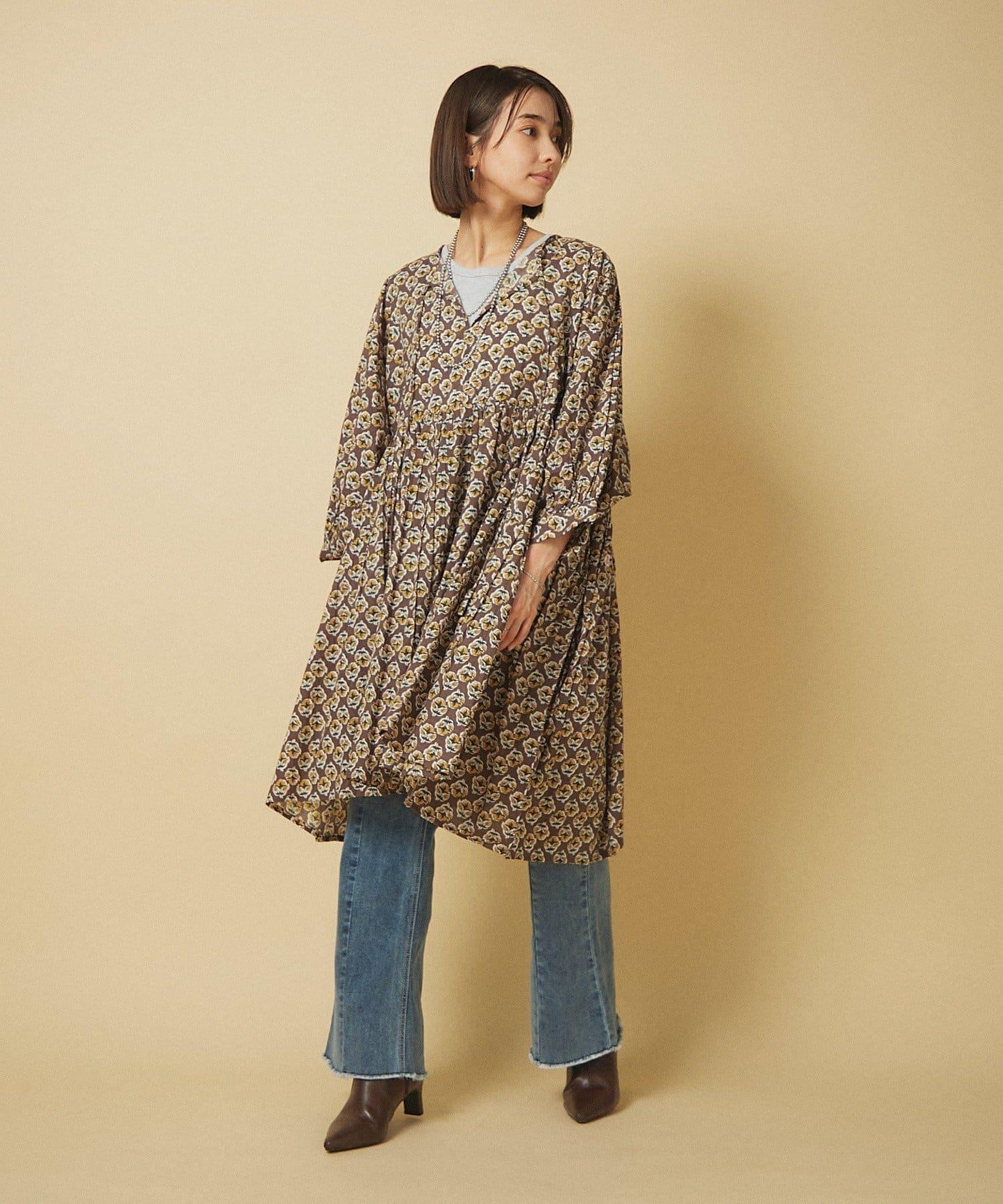 【nane】【India Series】民族風圖案長款上衣