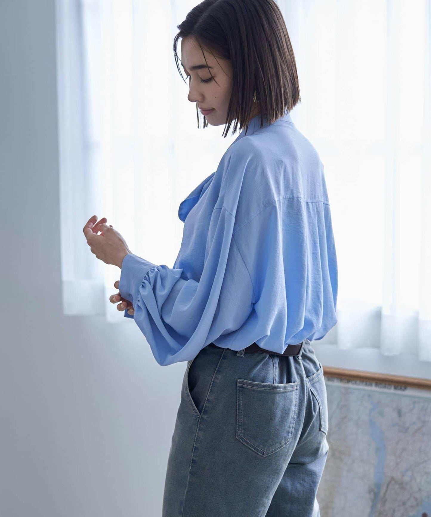 【nane】蝴蝶結領襯衫