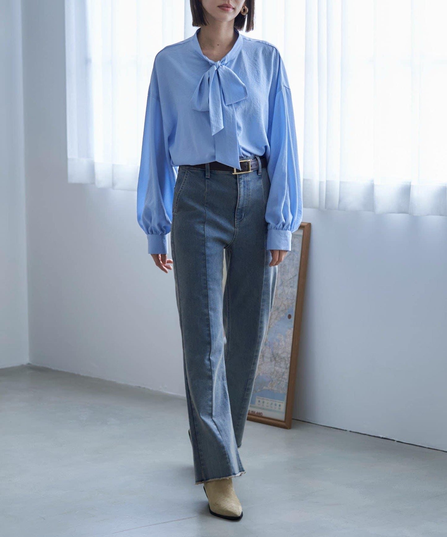 【nane】蝴蝶結領襯衫