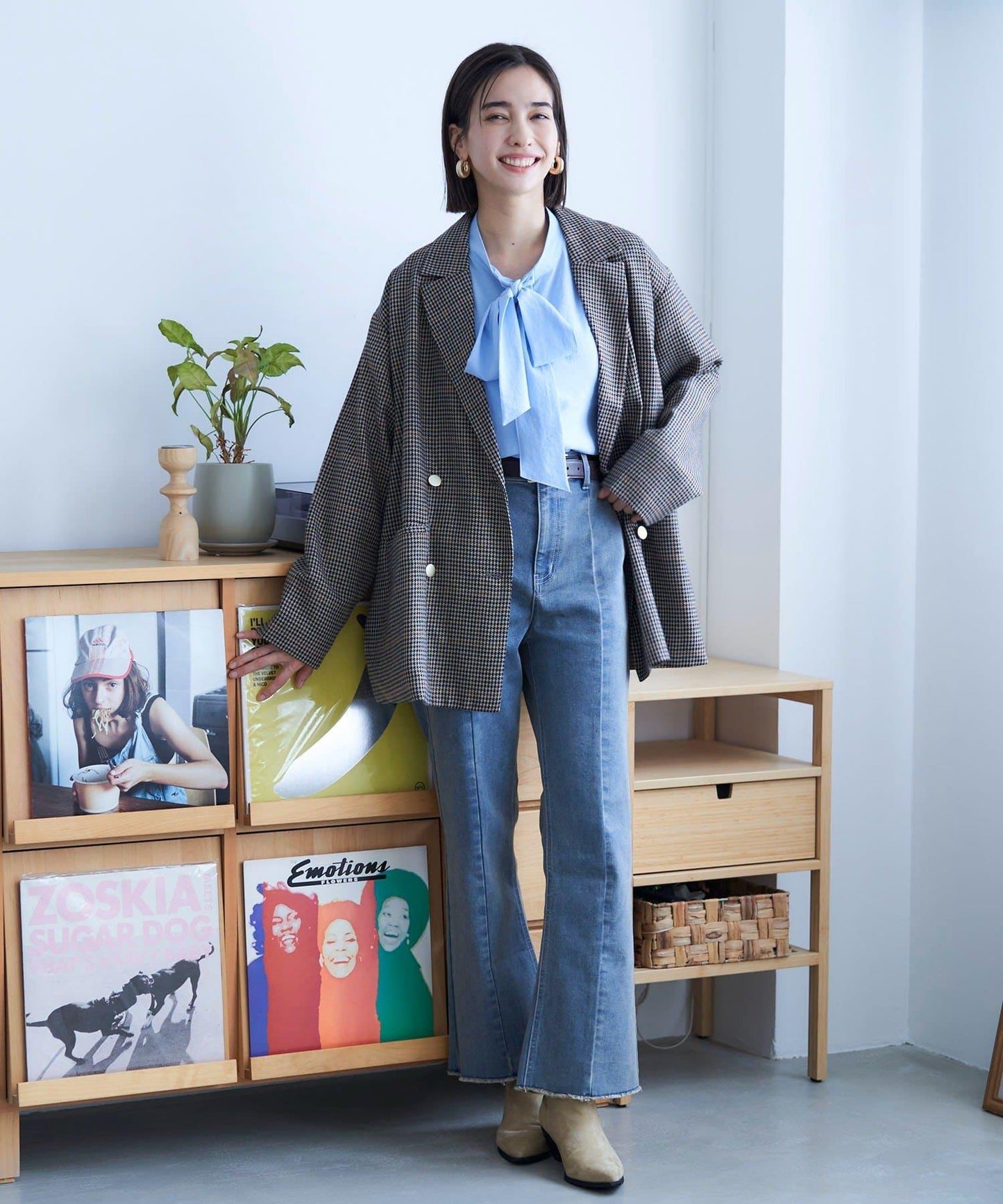 【nane】蝴蝶結領襯衫