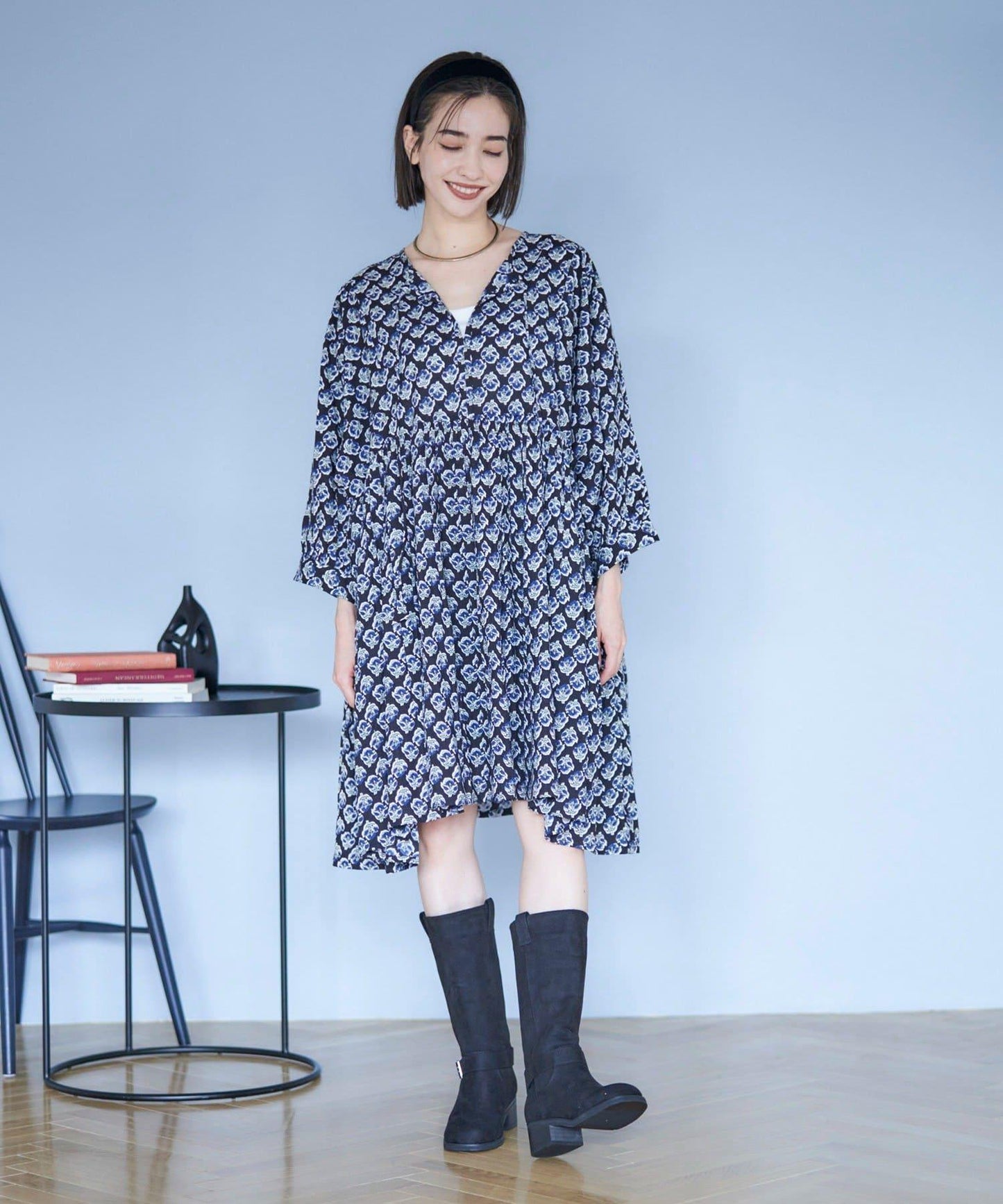 【nane】【India Series】民族風圖案長款上衣