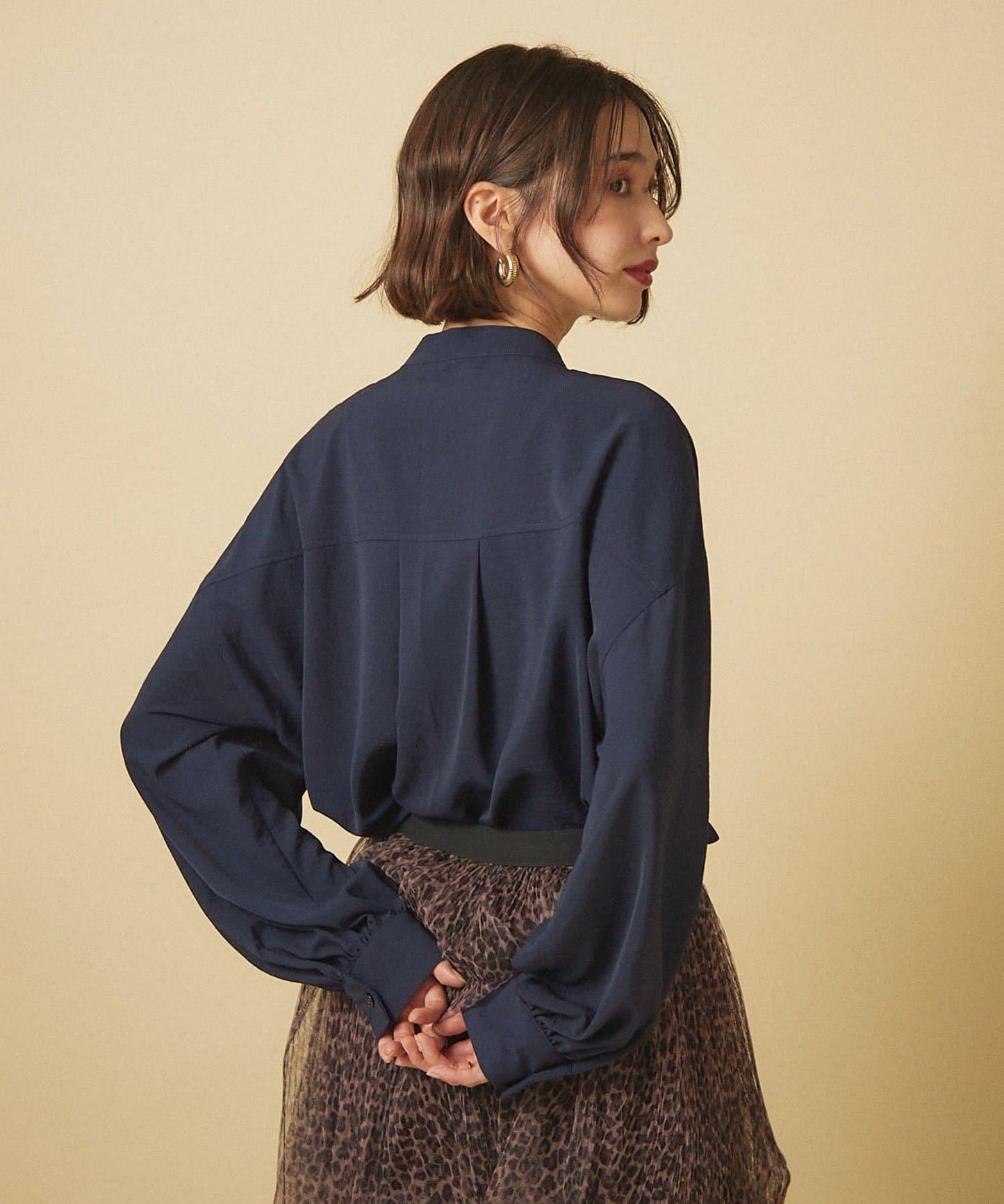 【nane】蝴蝶結領襯衫