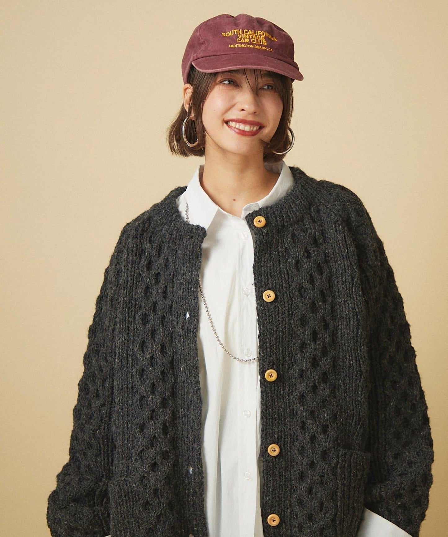 【nane】尼泊爾手工編織羊毛麻花針織開衫