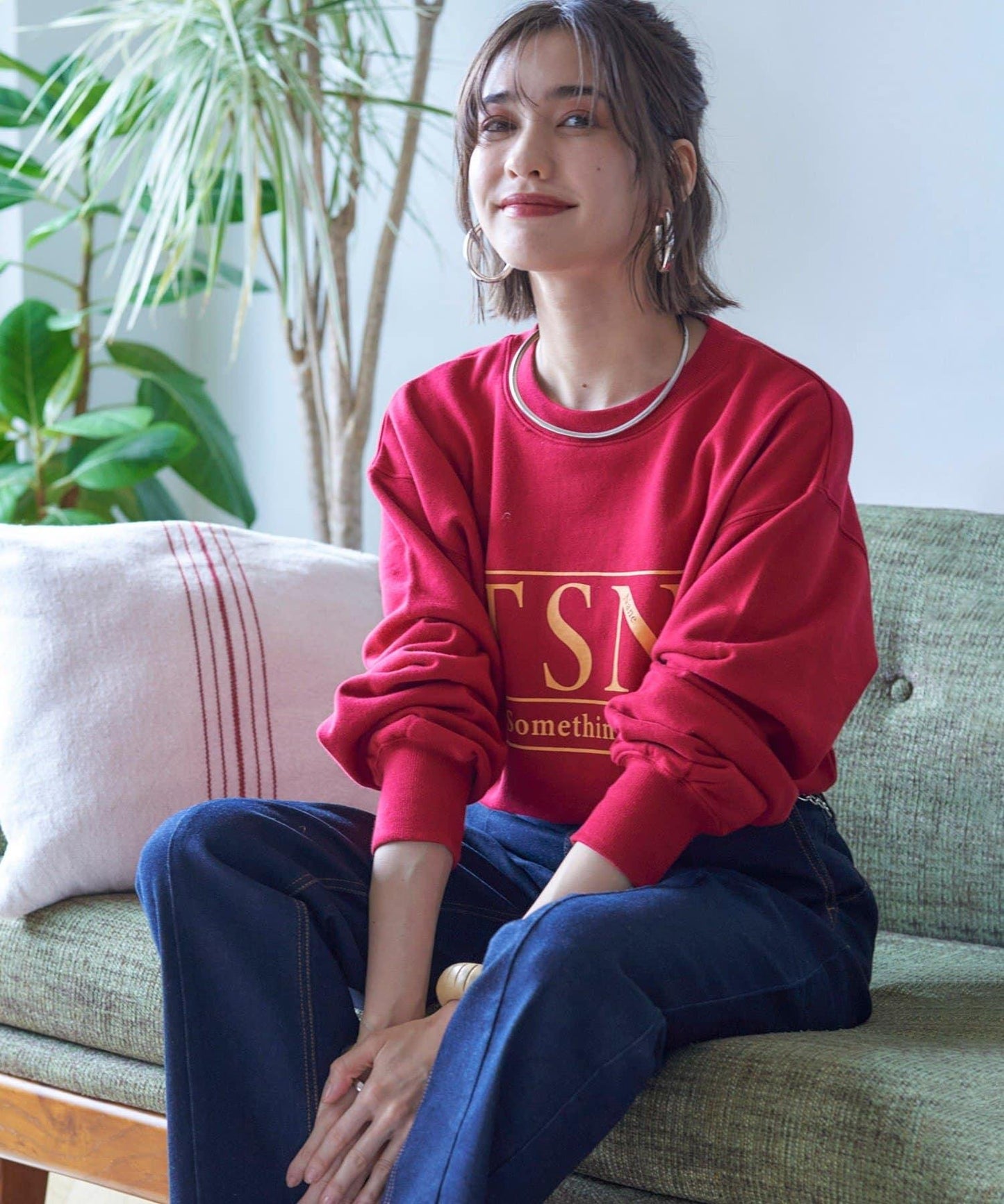 【nane】復古做舊衛衣套頭衫