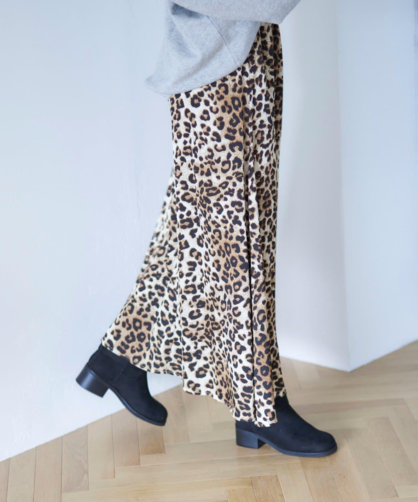 【nane】拼色半喇叭裙