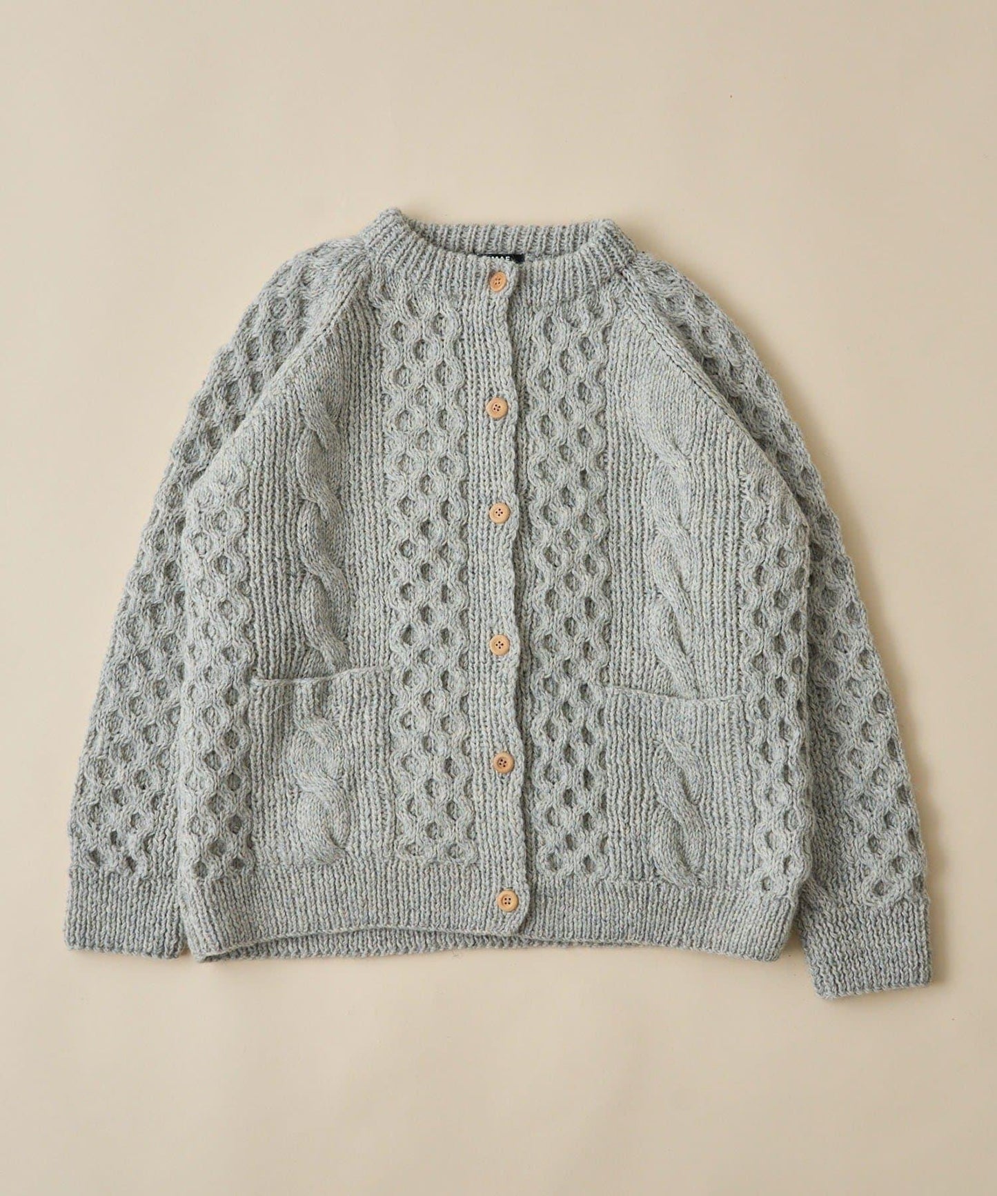 【nane】尼泊爾手工編織羊毛麻花針織開衫