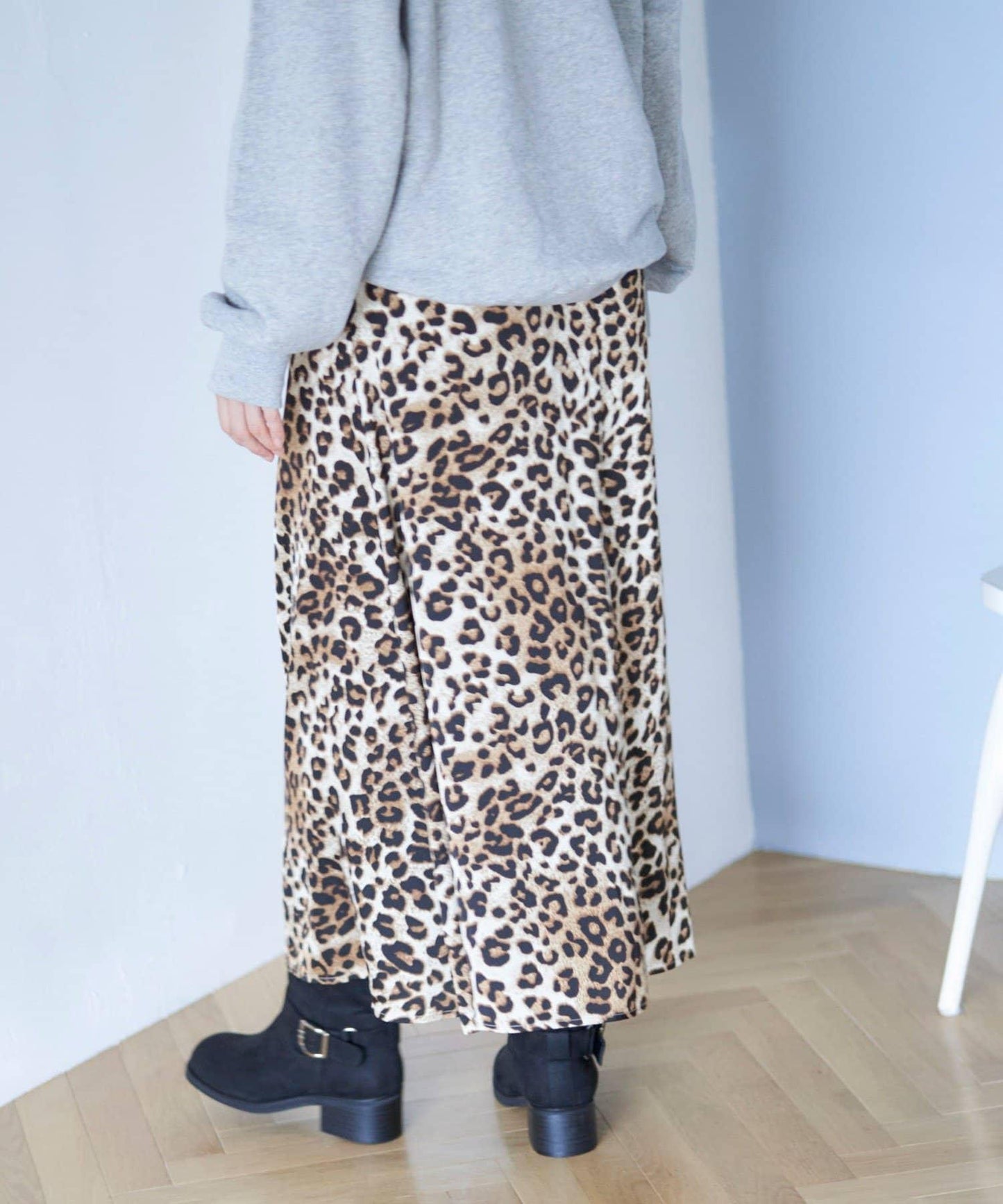 【nane】拼色半喇叭裙