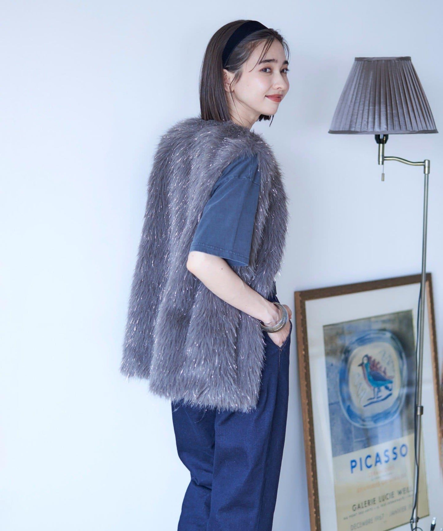 【nane】水洗工藝字母印花T恤