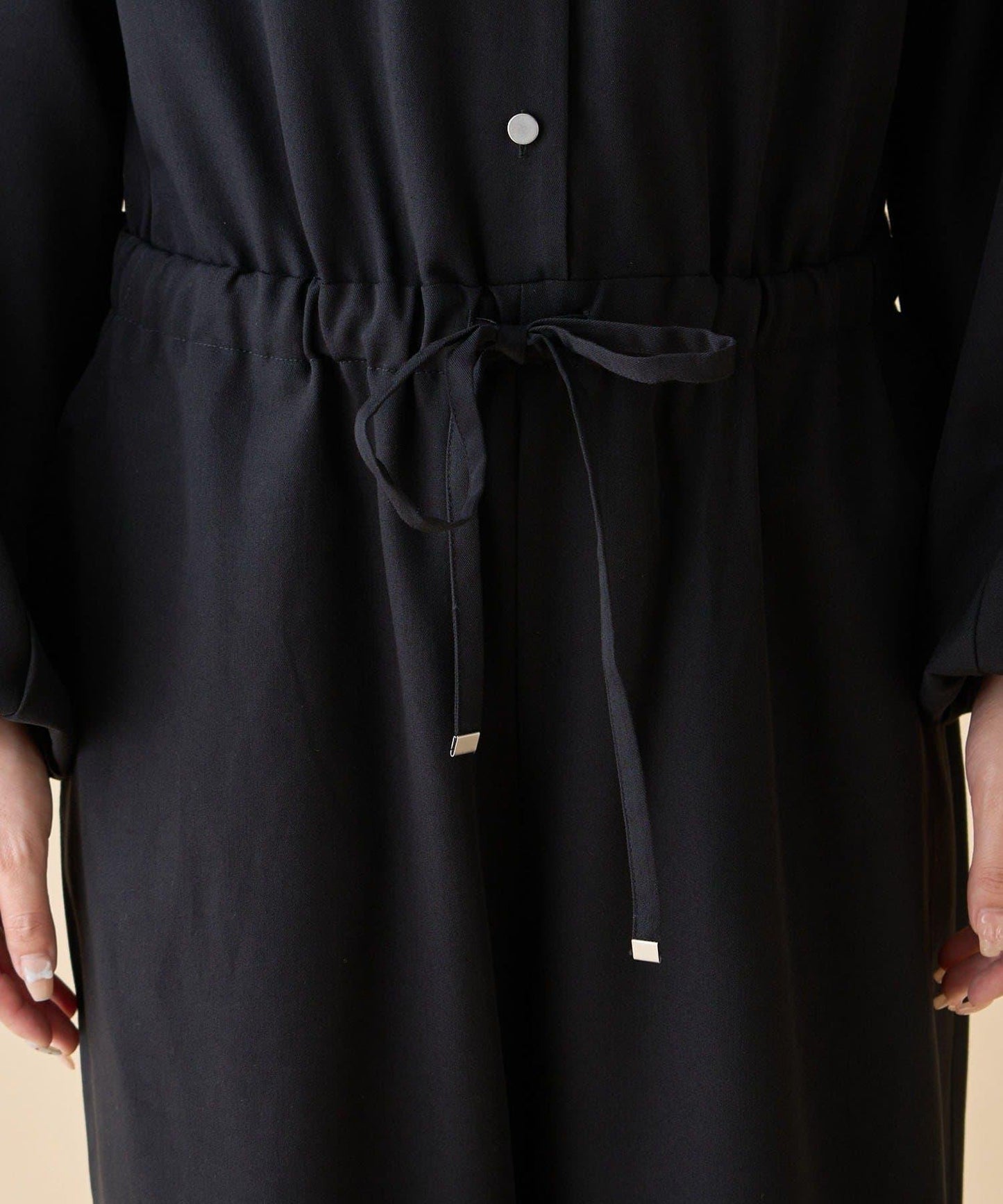 【nane】《有多種尺碼》泡泡袖連體褲