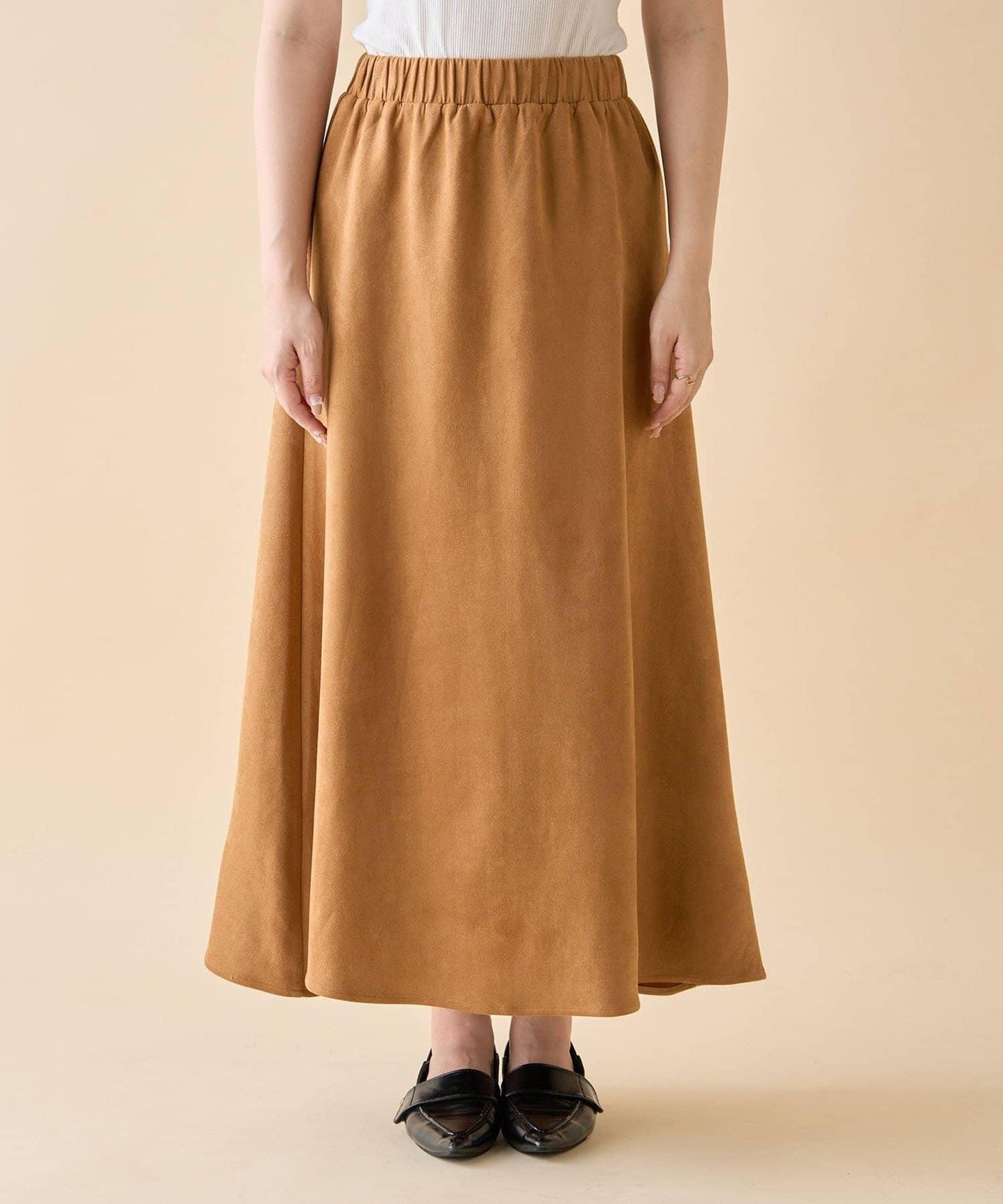 【nane】拼色半喇叭裙