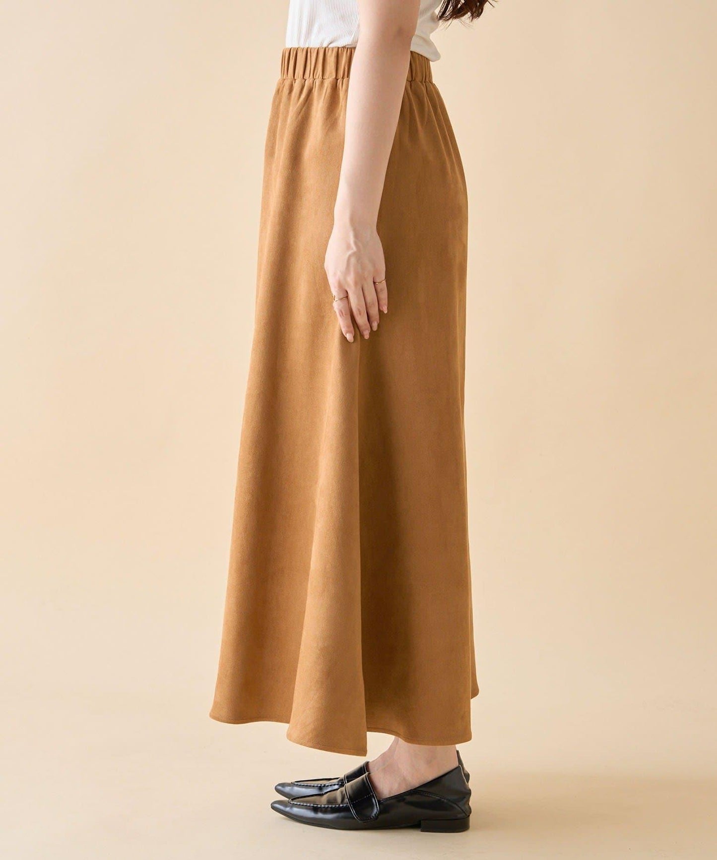 【nane】拼色半喇叭裙