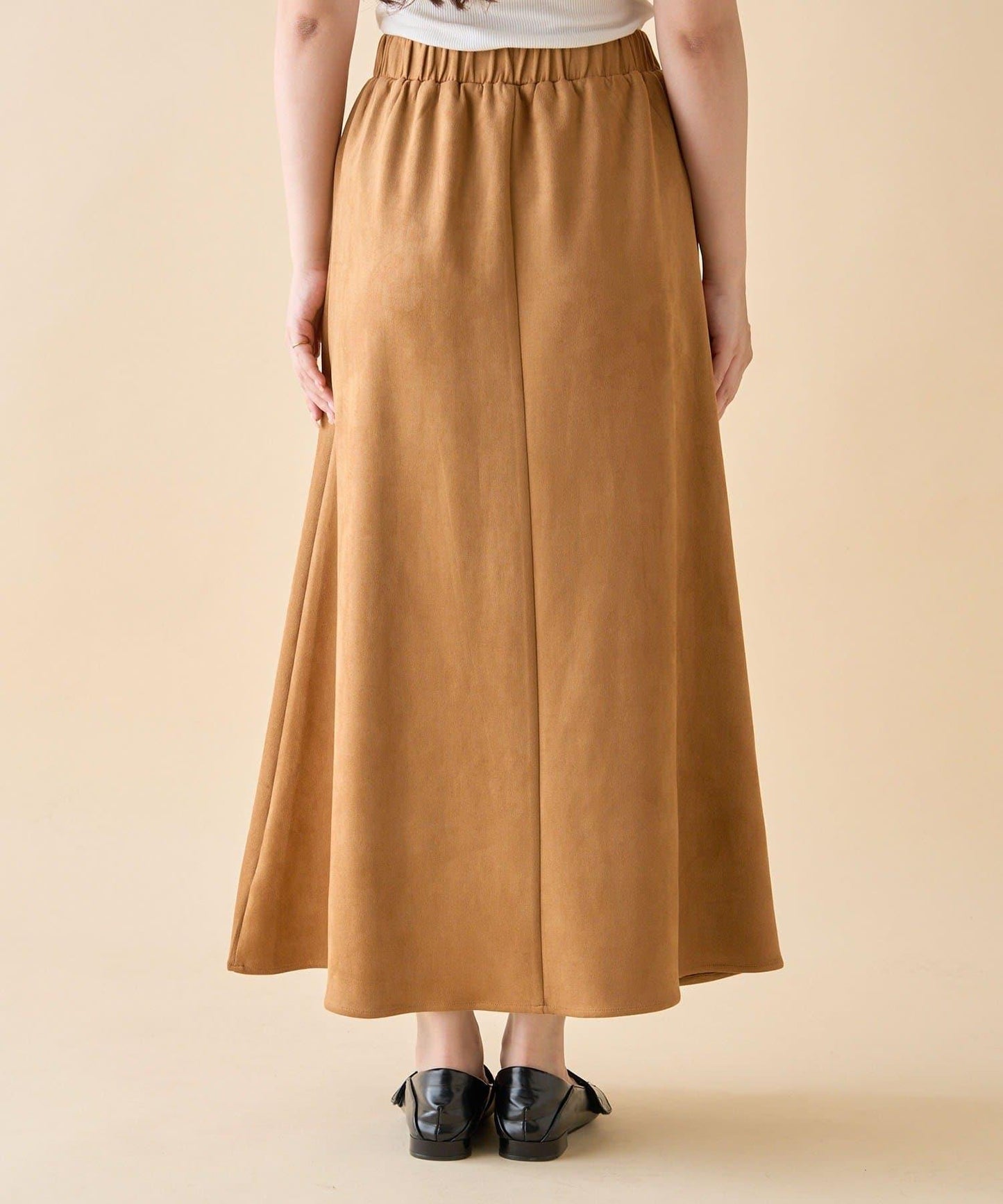 【nane】拼色半喇叭裙