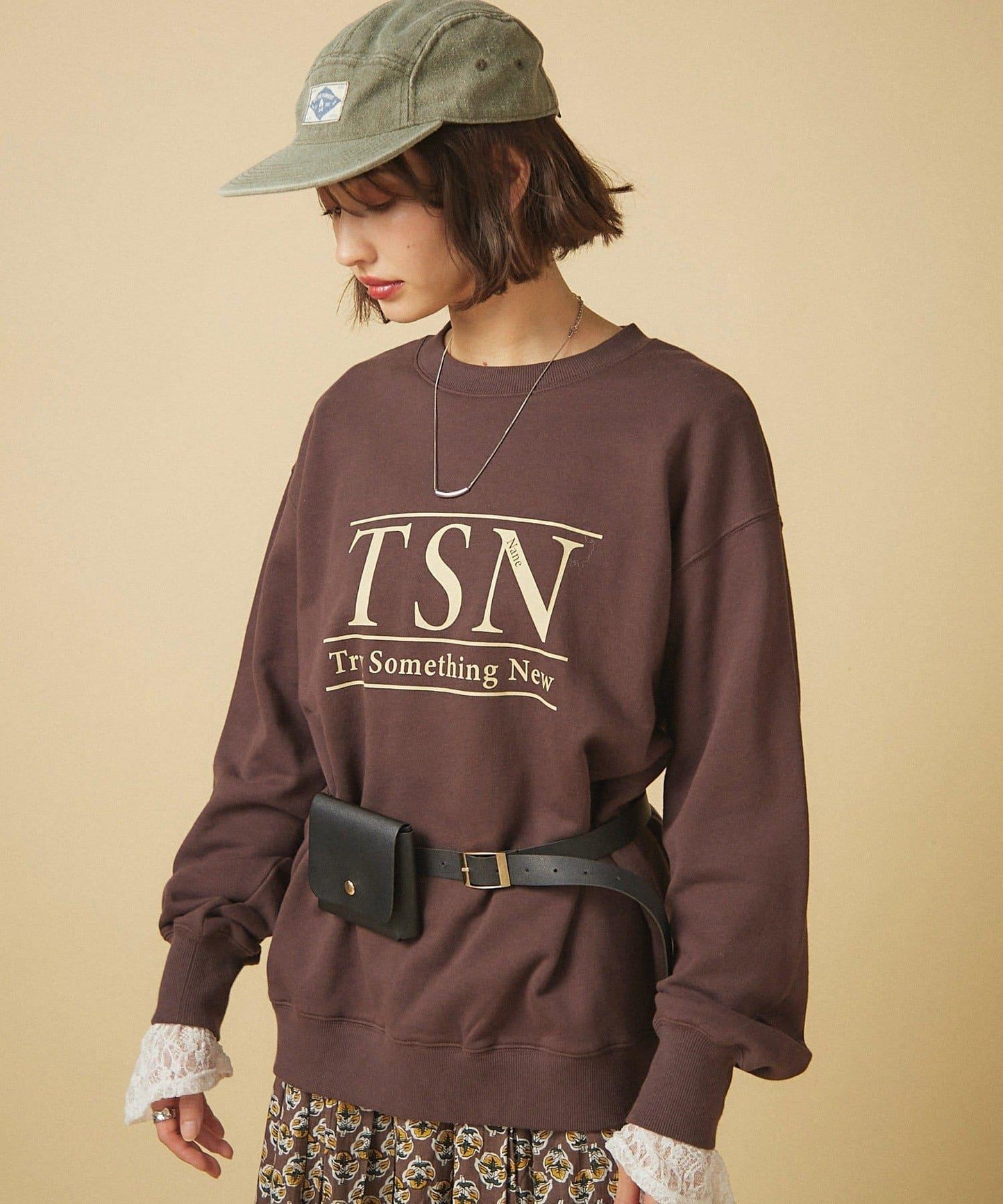 【nane】復古做舊衛衣套頭衫