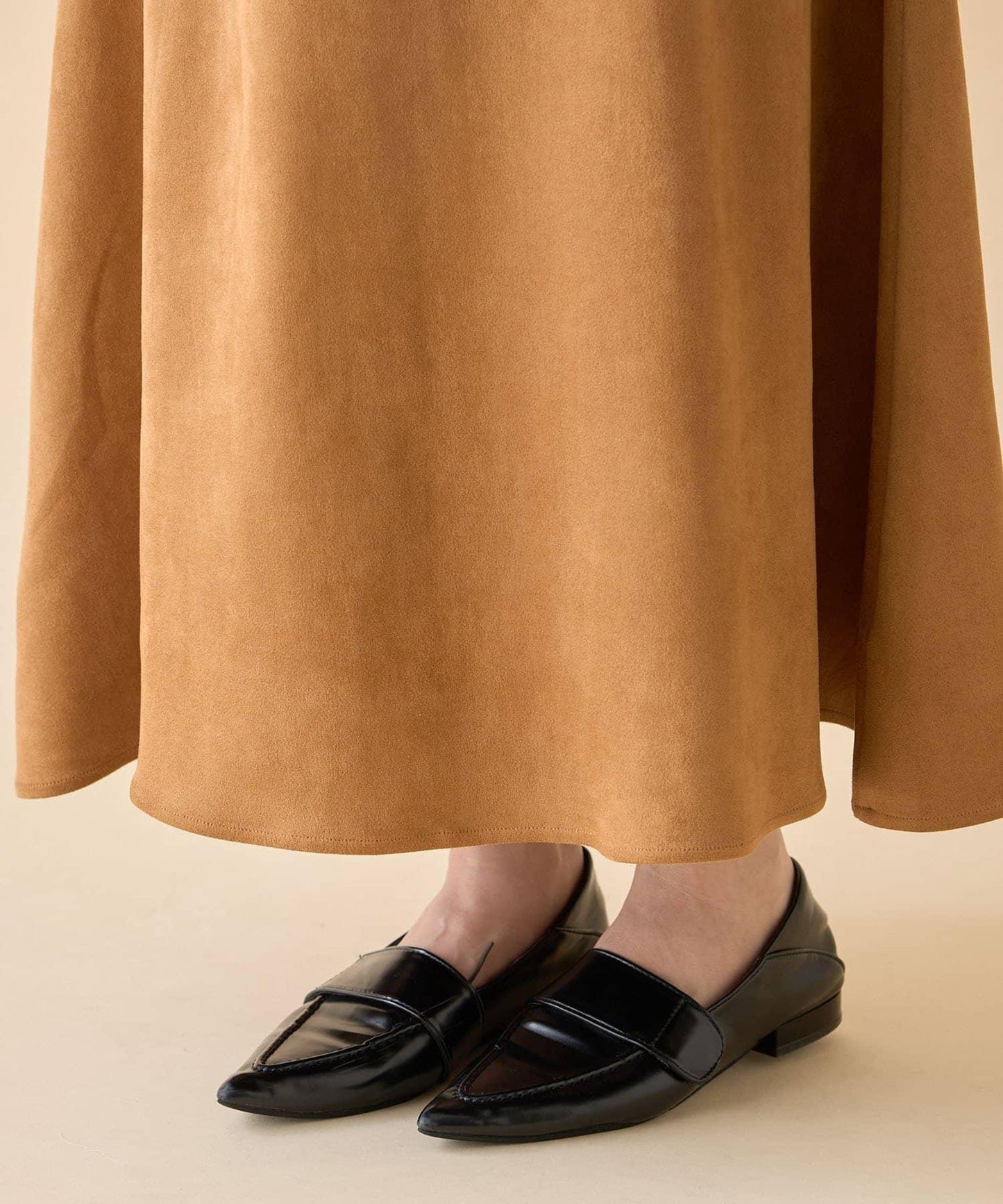 【nane】拼色半喇叭裙