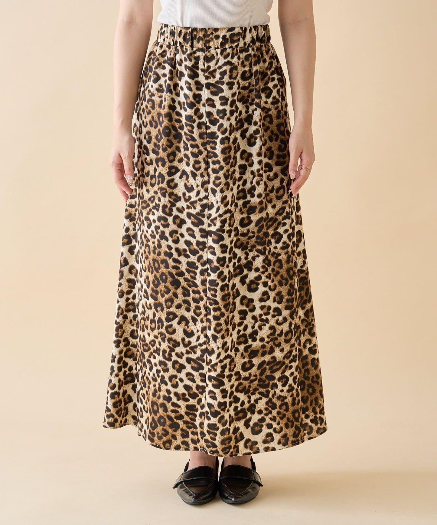 【nane】拼色半喇叭裙