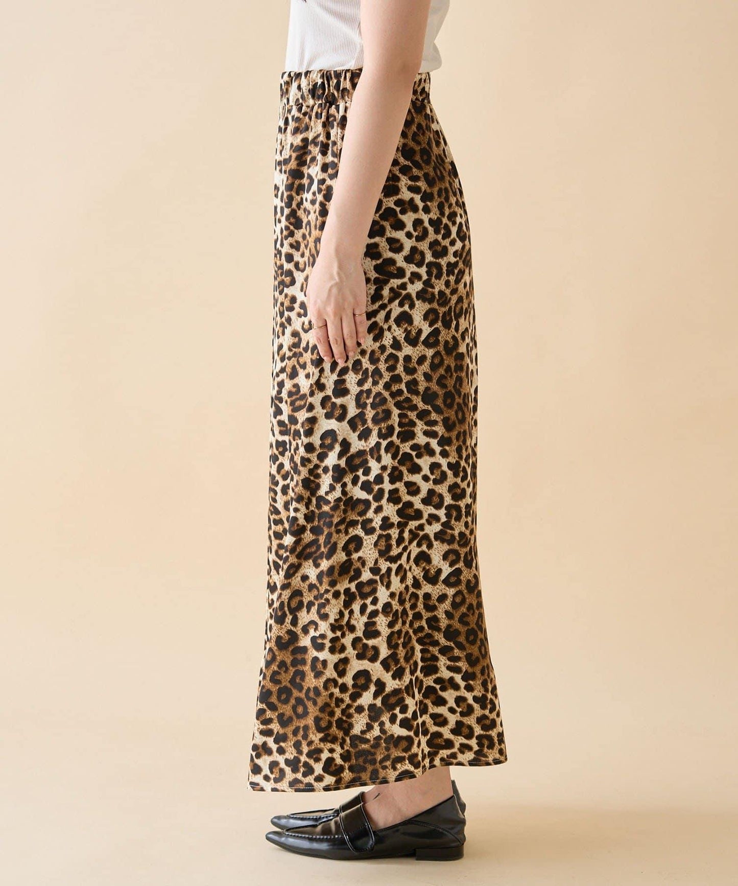 【nane】拼色半喇叭裙