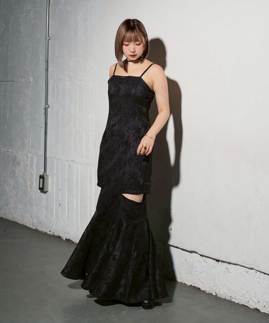 【Mavie..7】【有多種尺碼】美人魚吊帶連衣裙