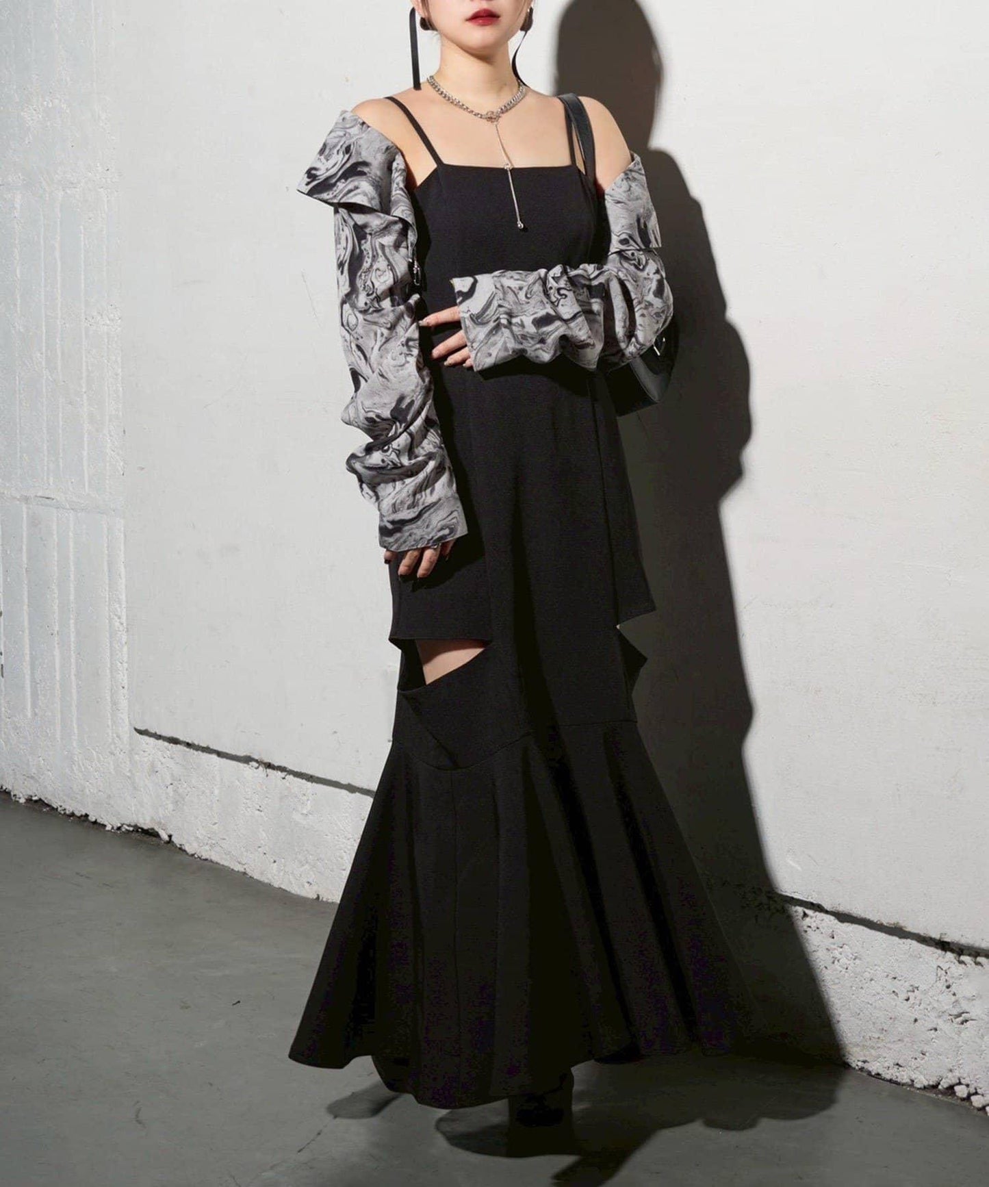 【Mavie..7】【有多種尺碼】美人魚吊帶連衣裙