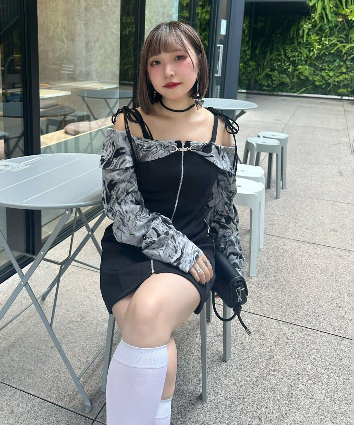 【Mavie..7】短款開衫+迷你吊帶連衣裙套裝