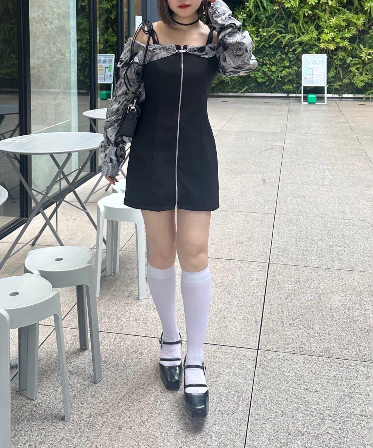 【Mavie..7】短款開衫+迷你吊帶連衣裙套裝