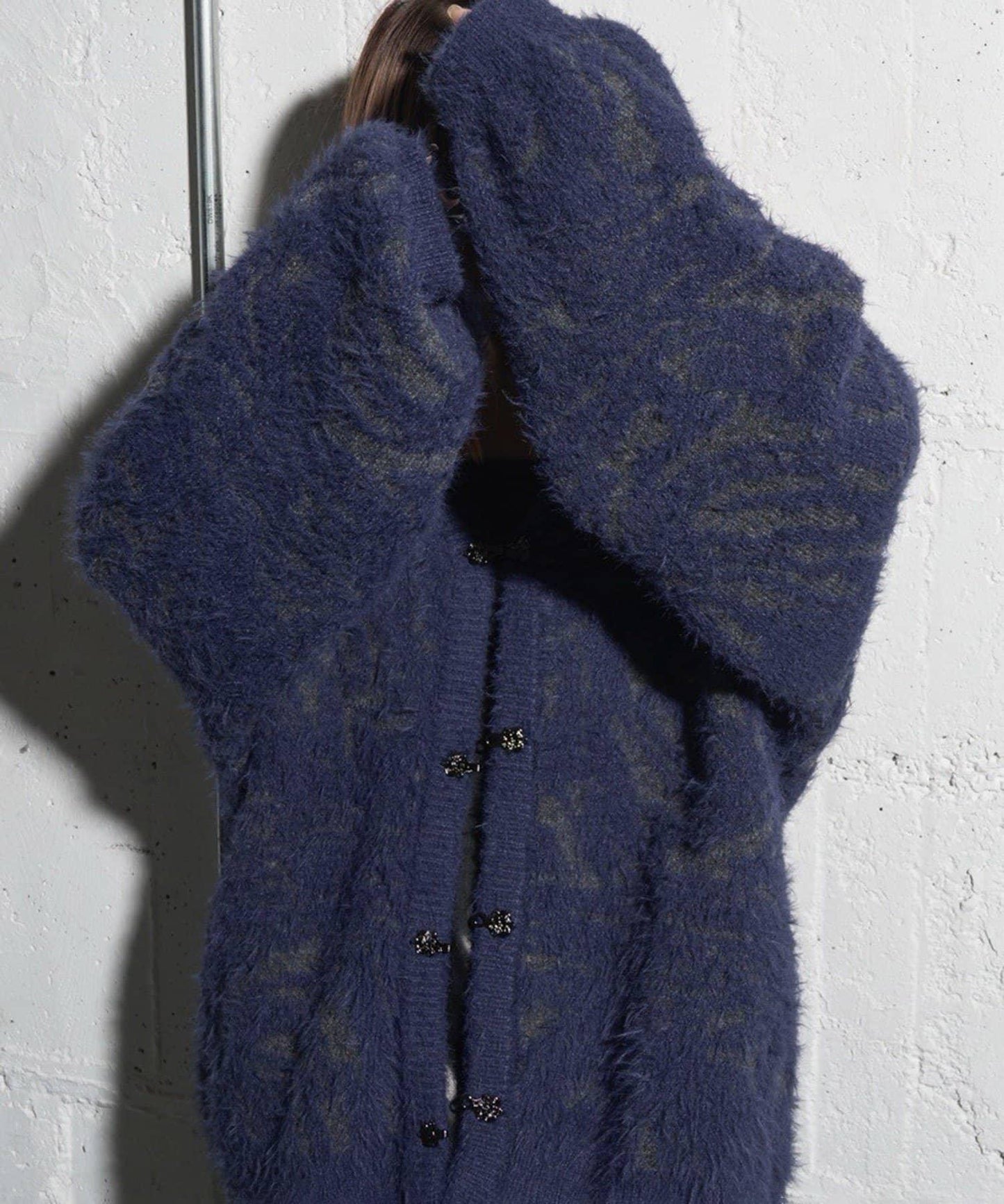 【Mavie..7】大理石紋針織開衫