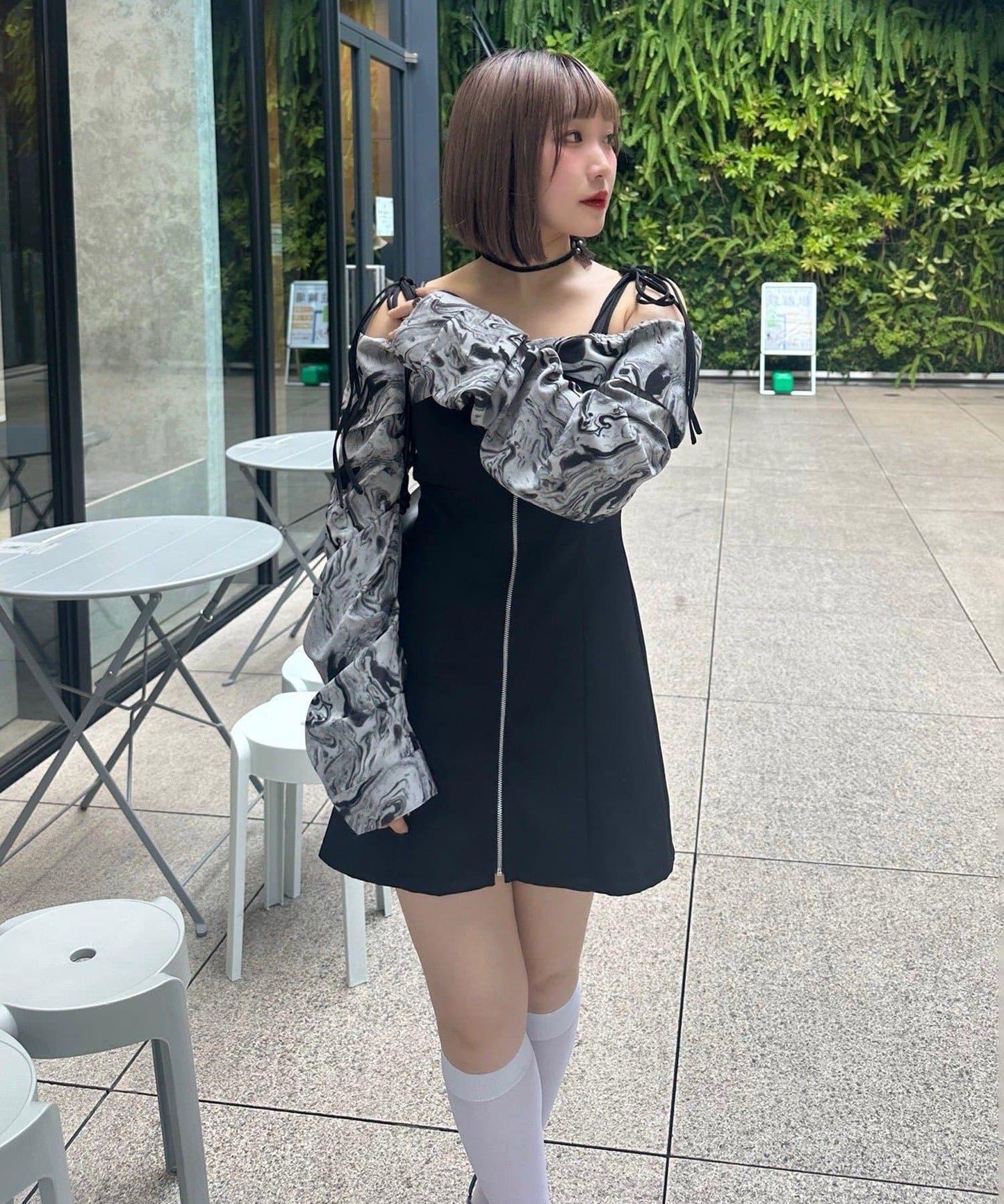 【Mavie..7】短款開衫+迷你吊帶連衣裙套裝