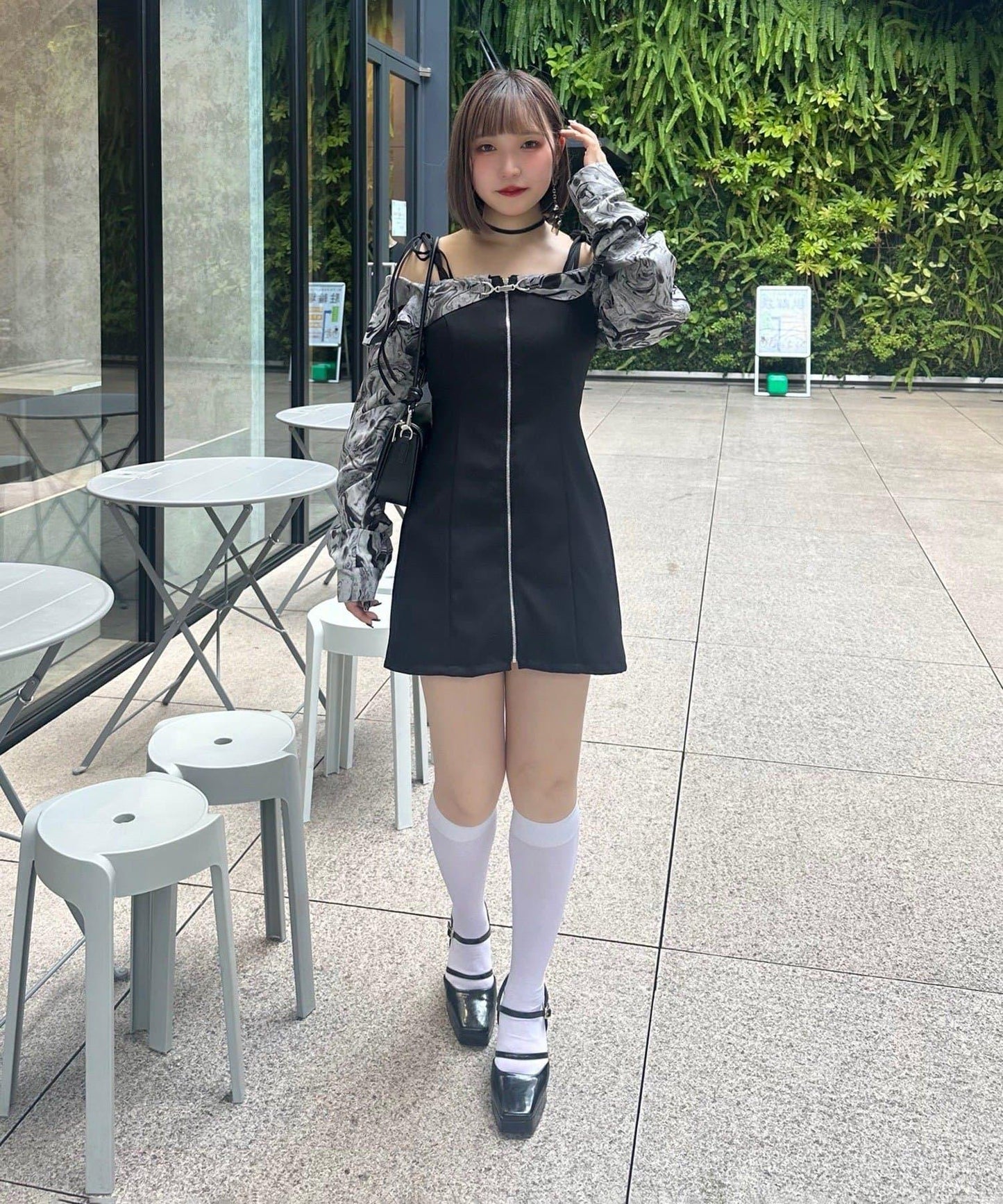 【Mavie..7】短款開衫+迷你吊帶連衣裙套裝