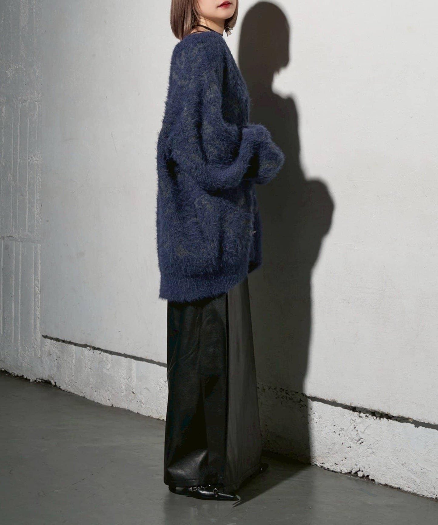 【Mavie..7】大理石紋針織開衫