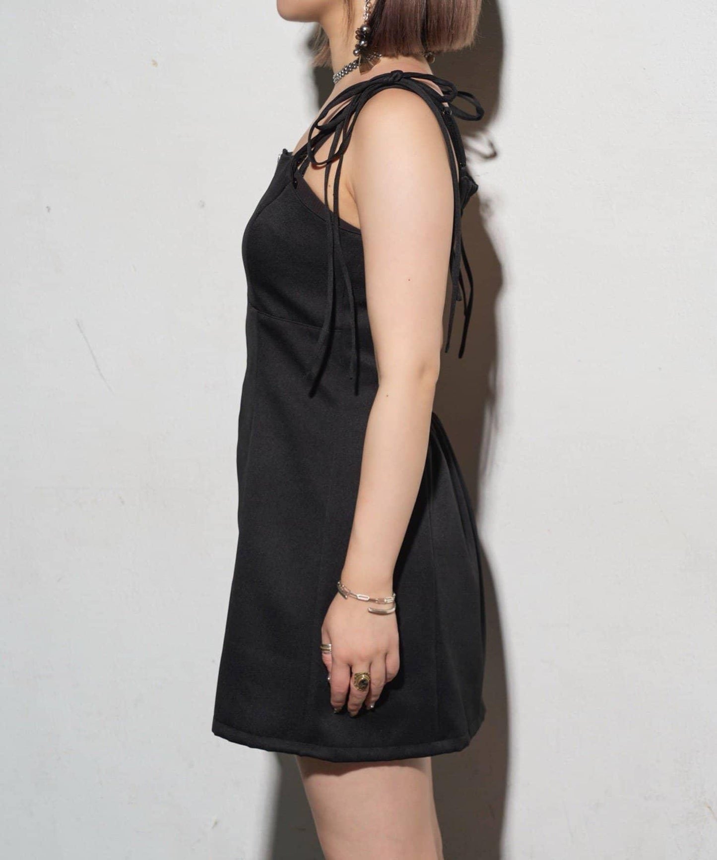 【Mavie..7】短款開衫+迷你吊帶連衣裙套裝