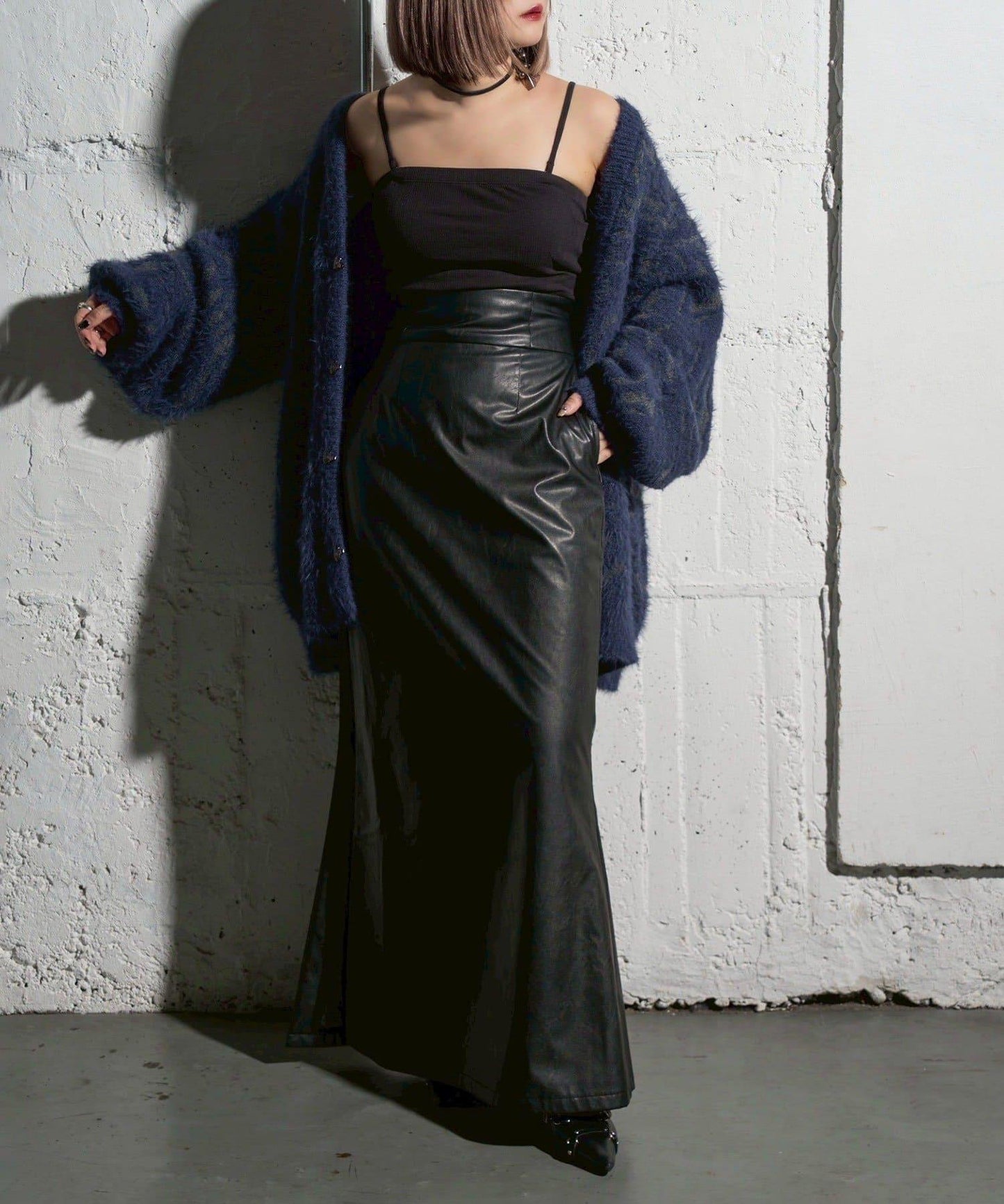 【Mavie..7】大理石紋針織開衫