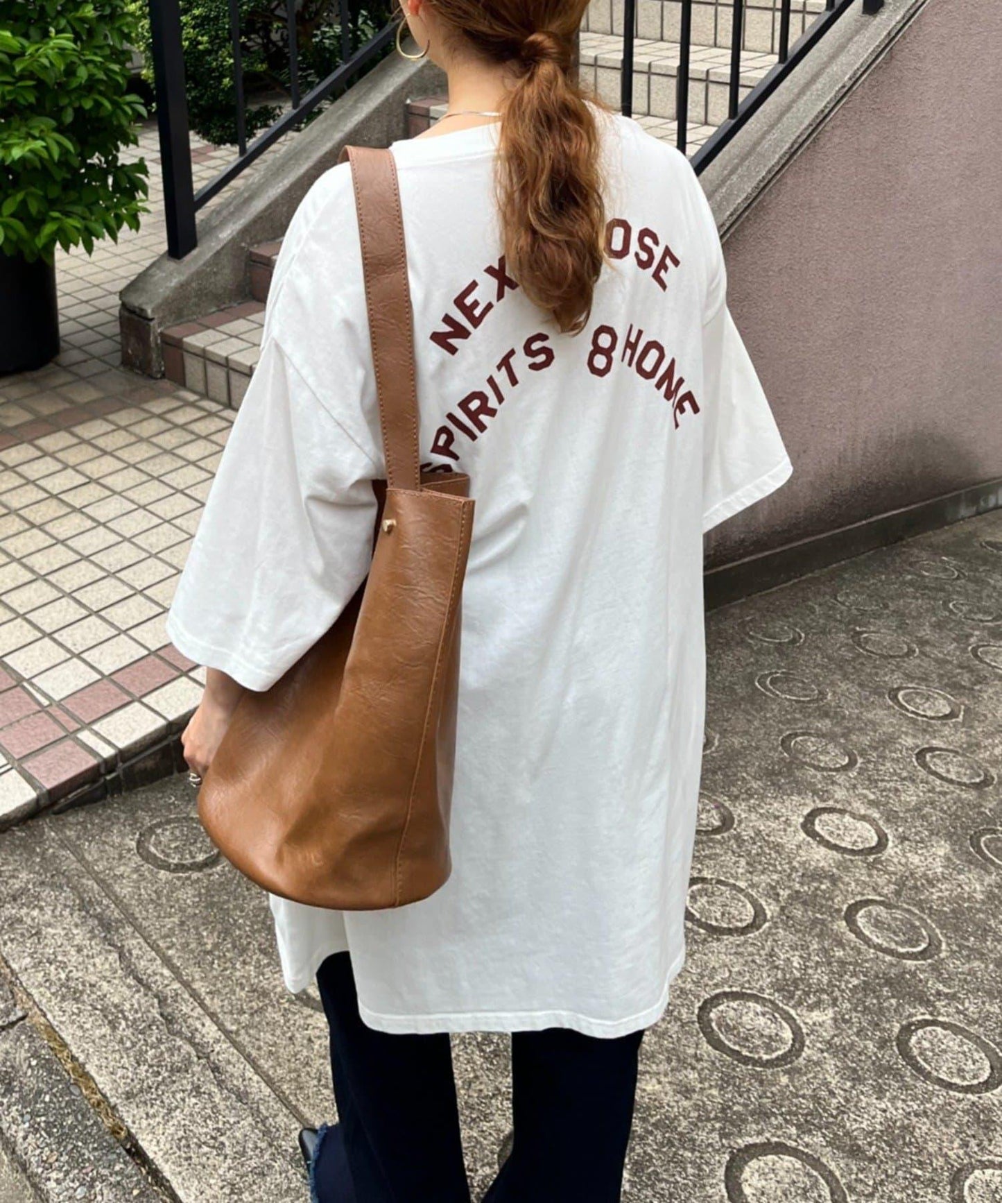 【NAO】復古工藝長款T恤