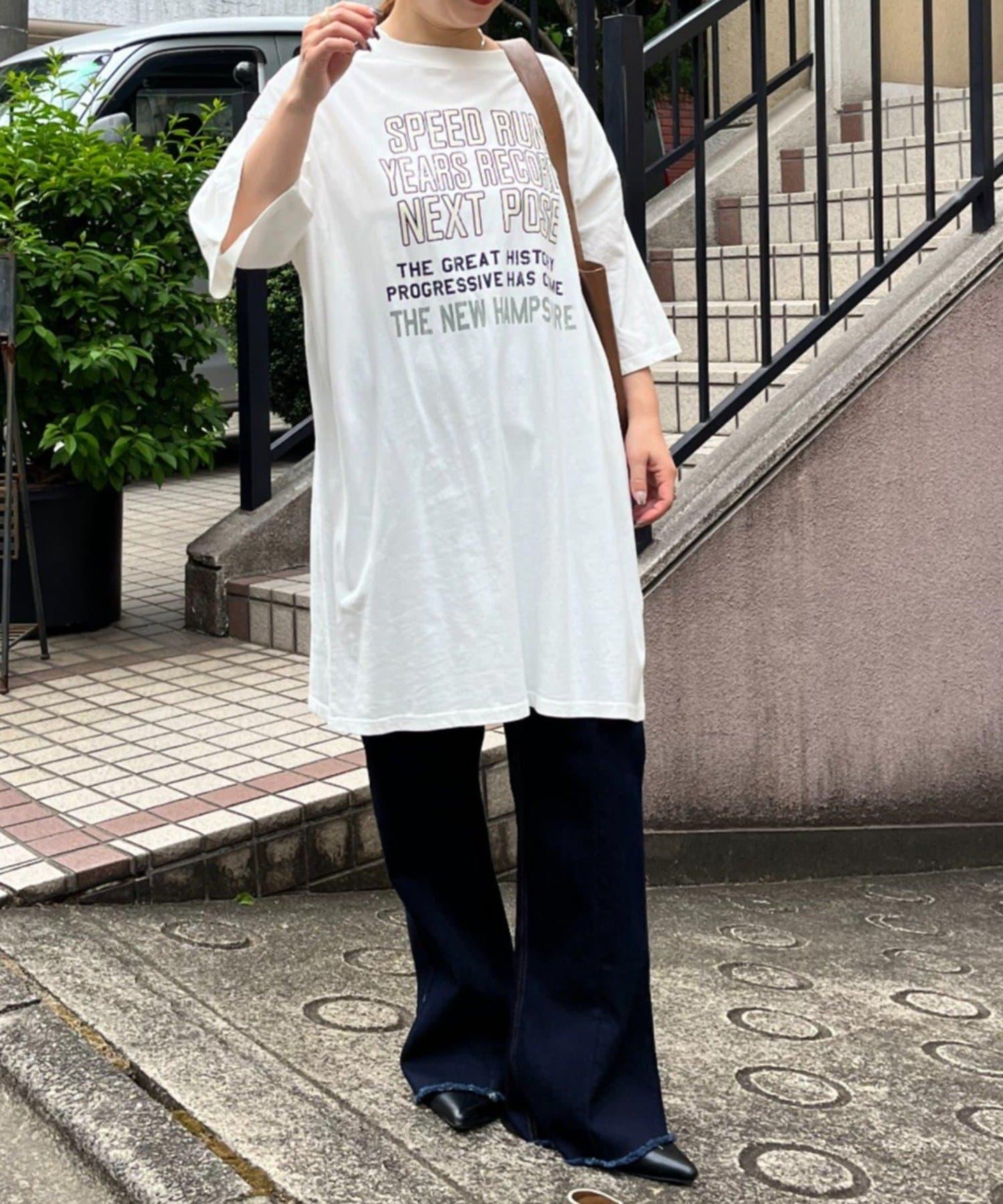 【NAO】復古工藝長款T恤