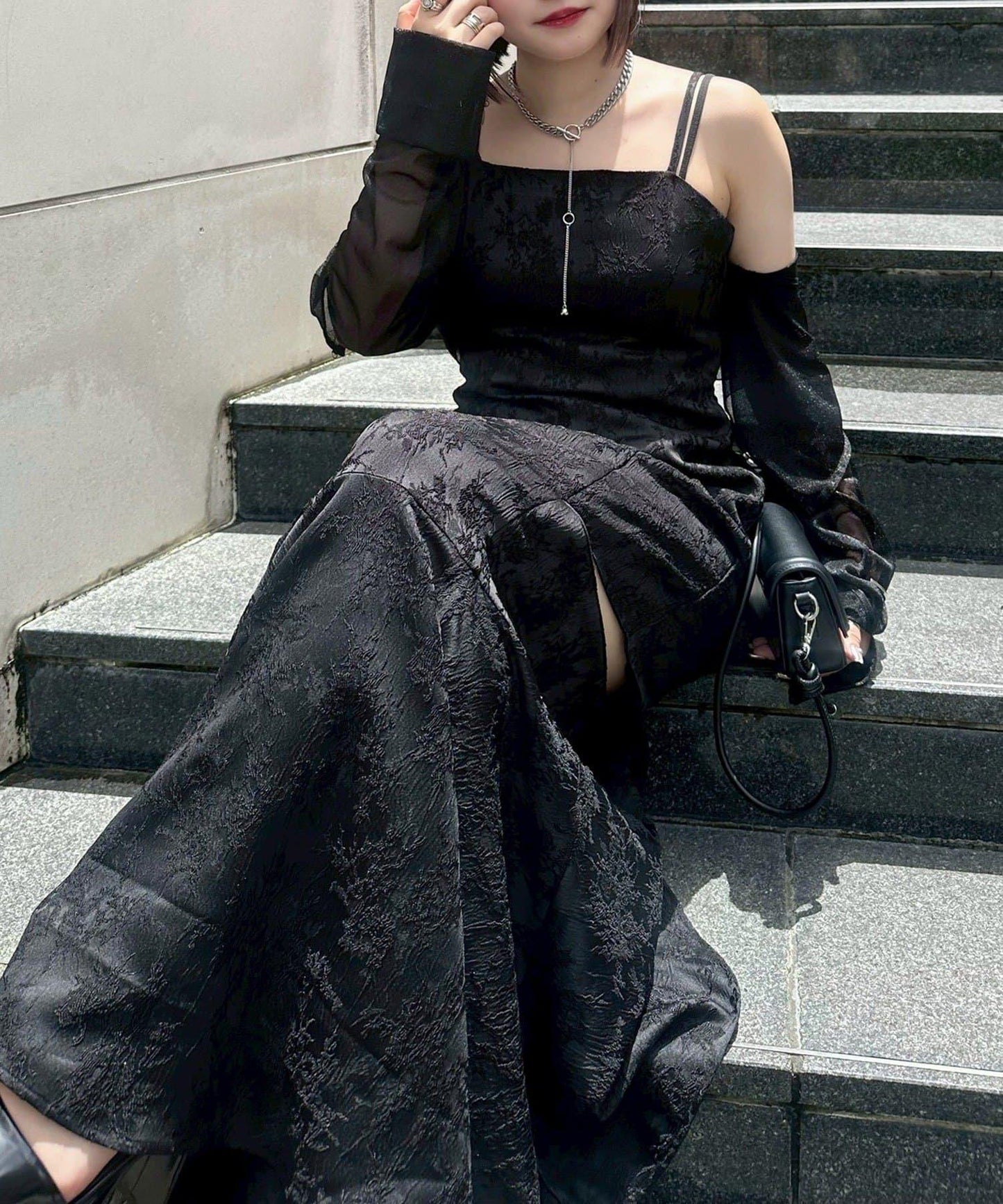 【Mavie..7】【有多種尺碼】美人魚吊帶連衣裙