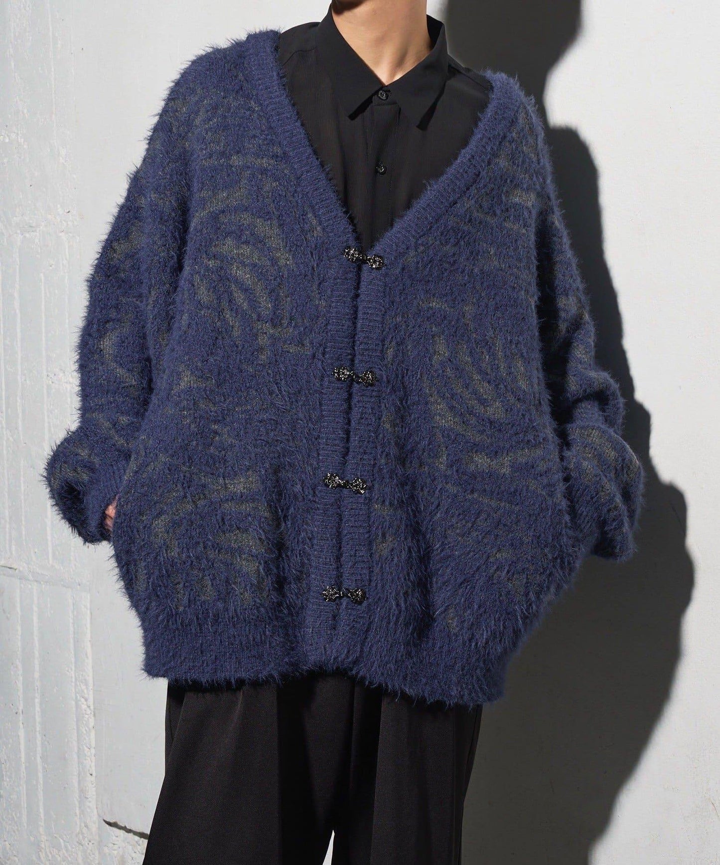 【Mavie..7】大理石紋針織開衫