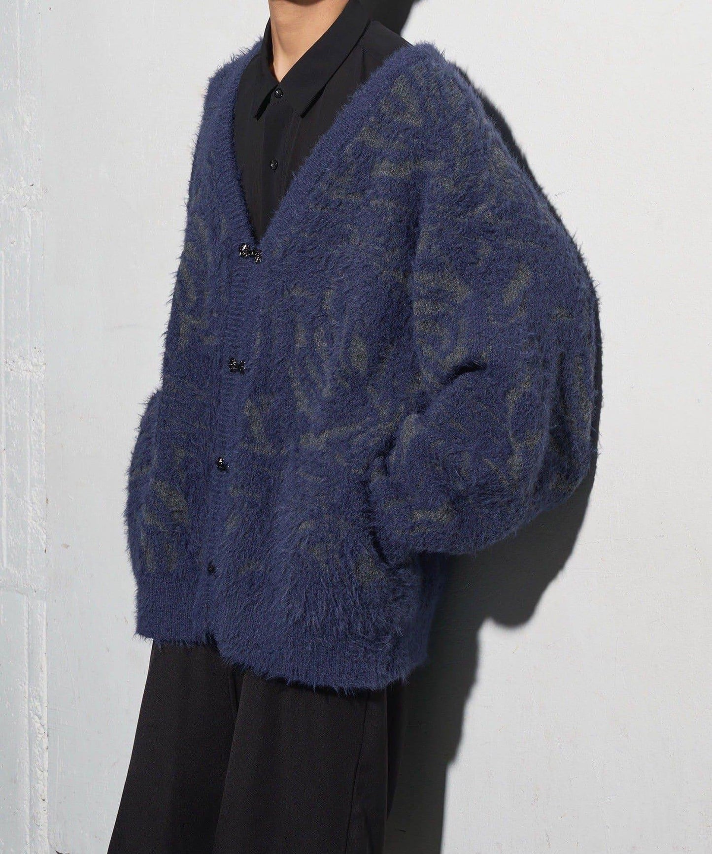 【Mavie..7】大理石紋針織開衫