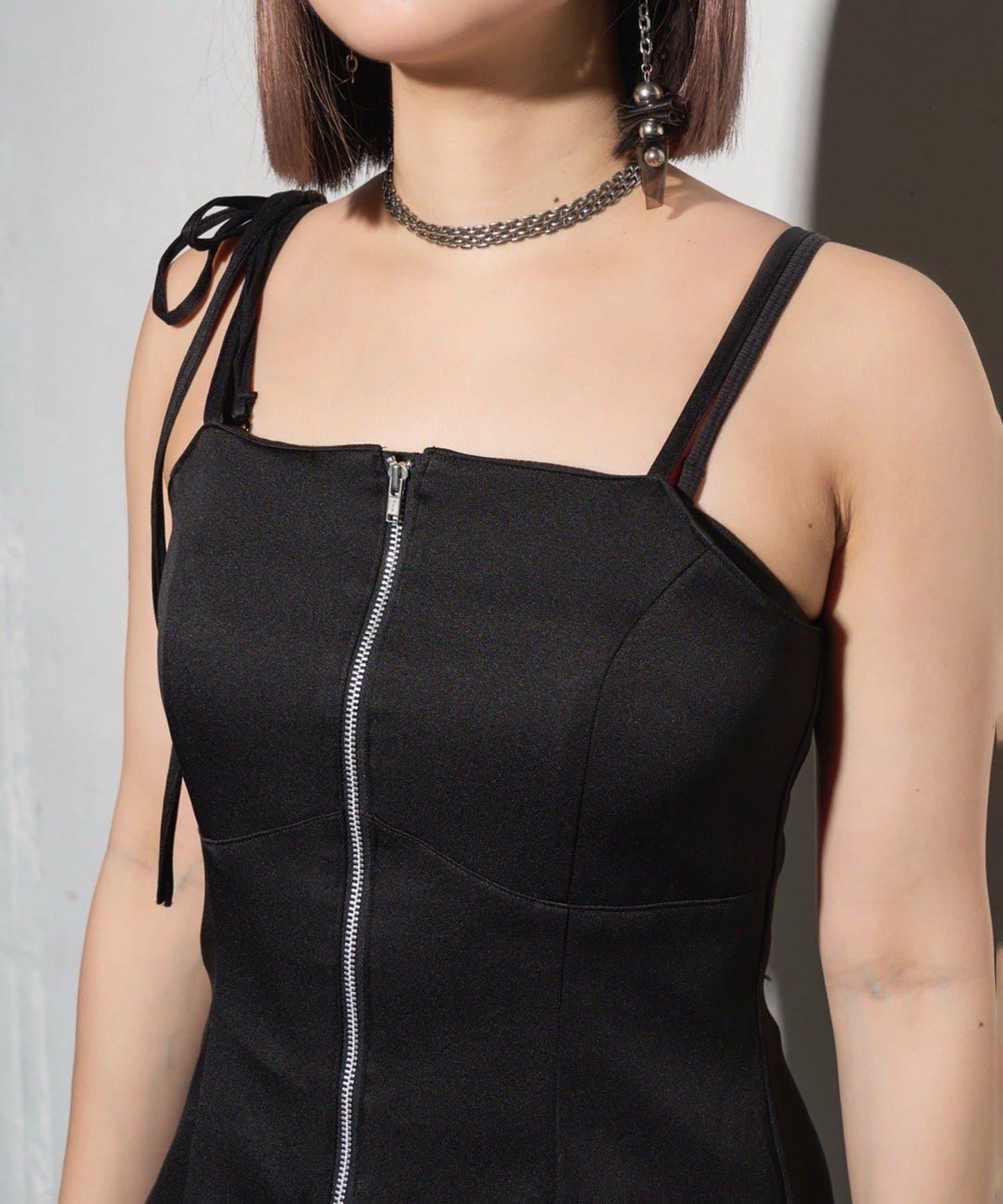 【Mavie..7】短款開衫+迷你吊帶連衣裙套裝