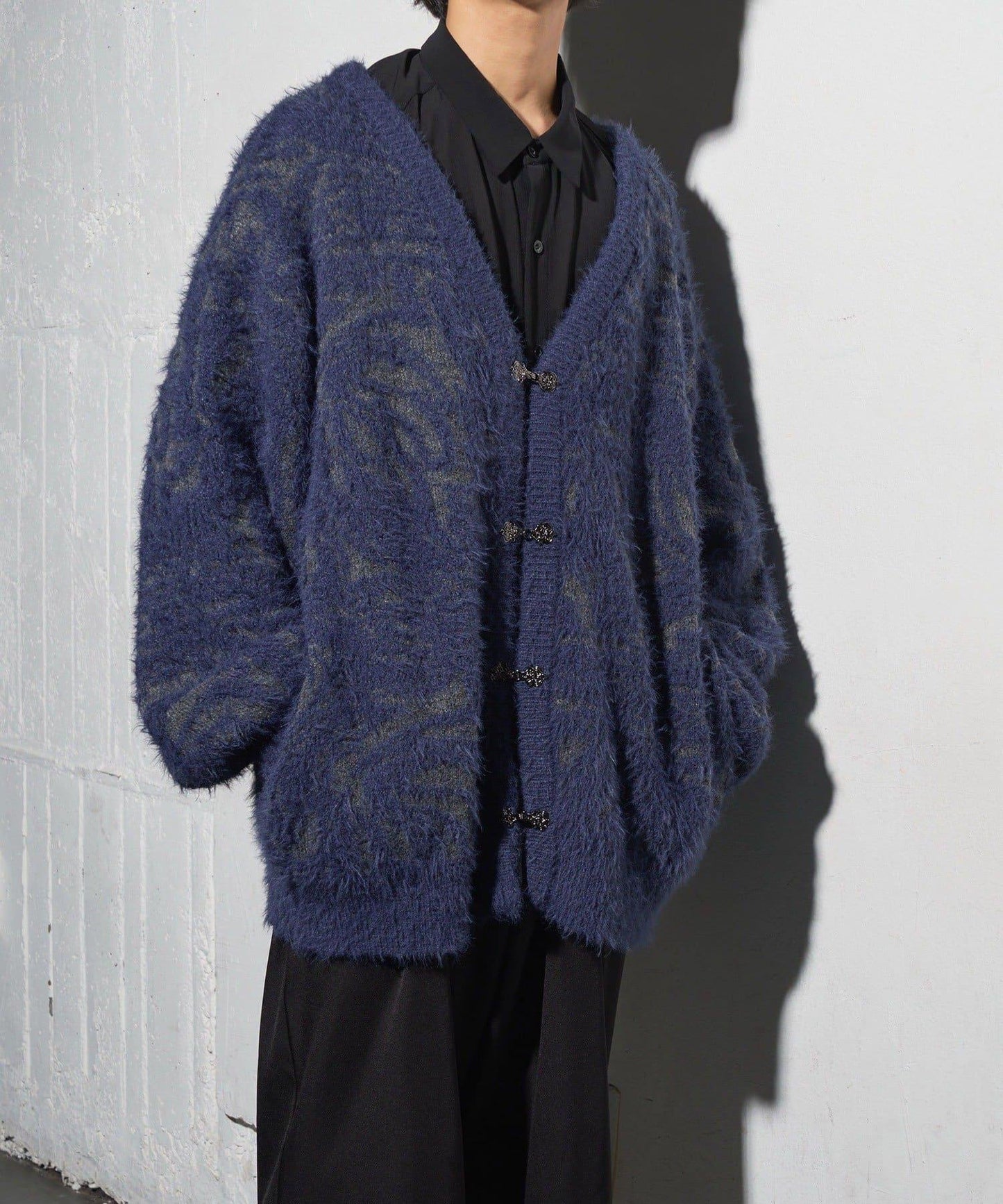 【Mavie..7】大理石紋針織開衫