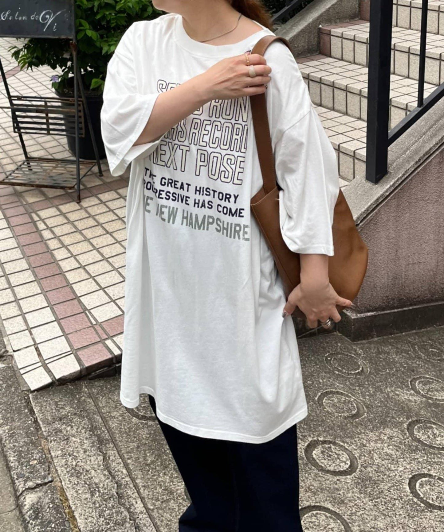 【NAO】復古工藝長款T恤